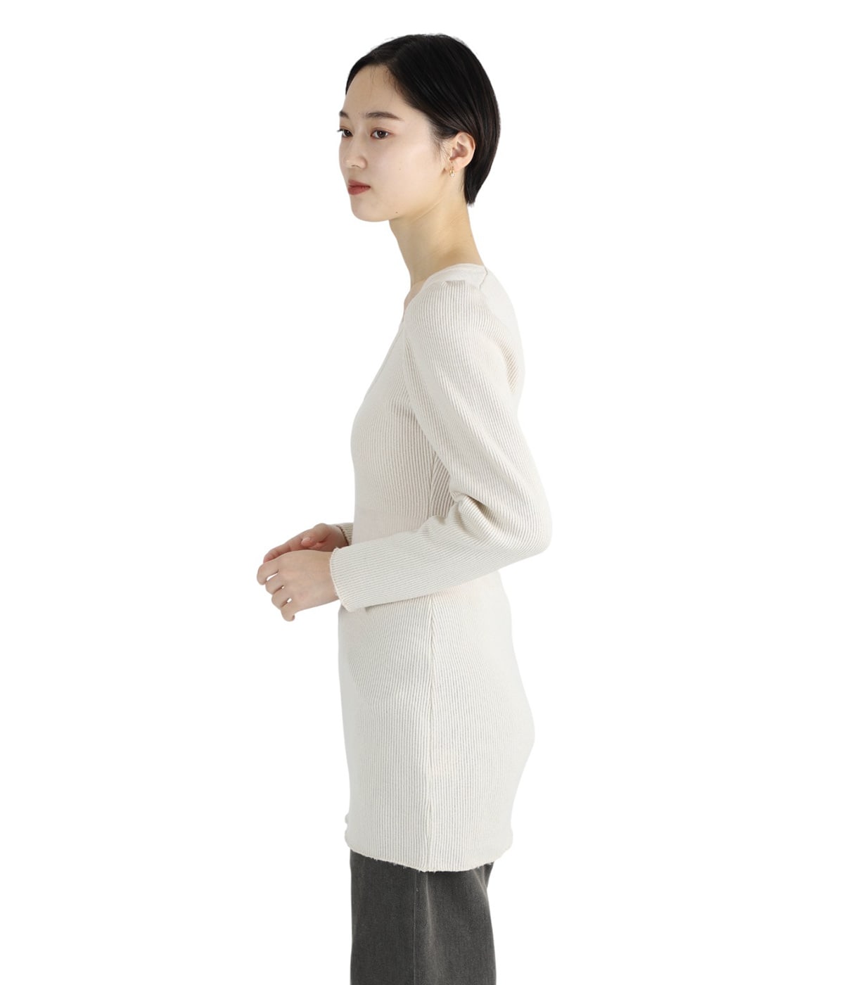 レディース】RIB STITCH U-NECK UNDERWEAR | FUMIKA_UCHIDA(フミカ