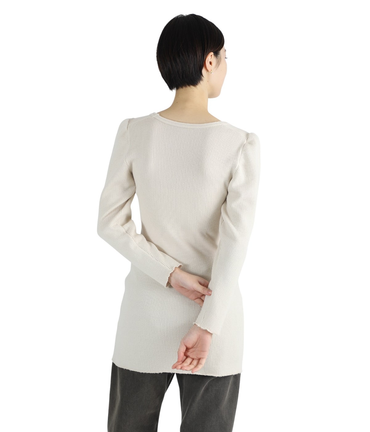 レディース】RIB STITCH U-NECK UNDERWEAR | FUMIKA_UCHIDA(フミカ