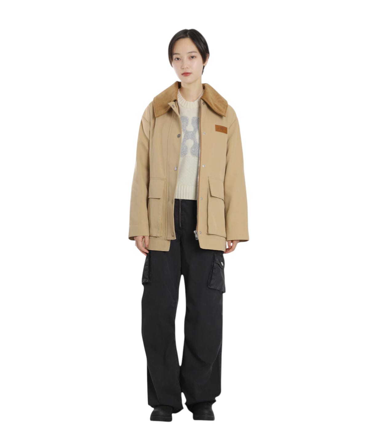 レディース】Heavy Twill Midi Jacket | GANNI(ガニー