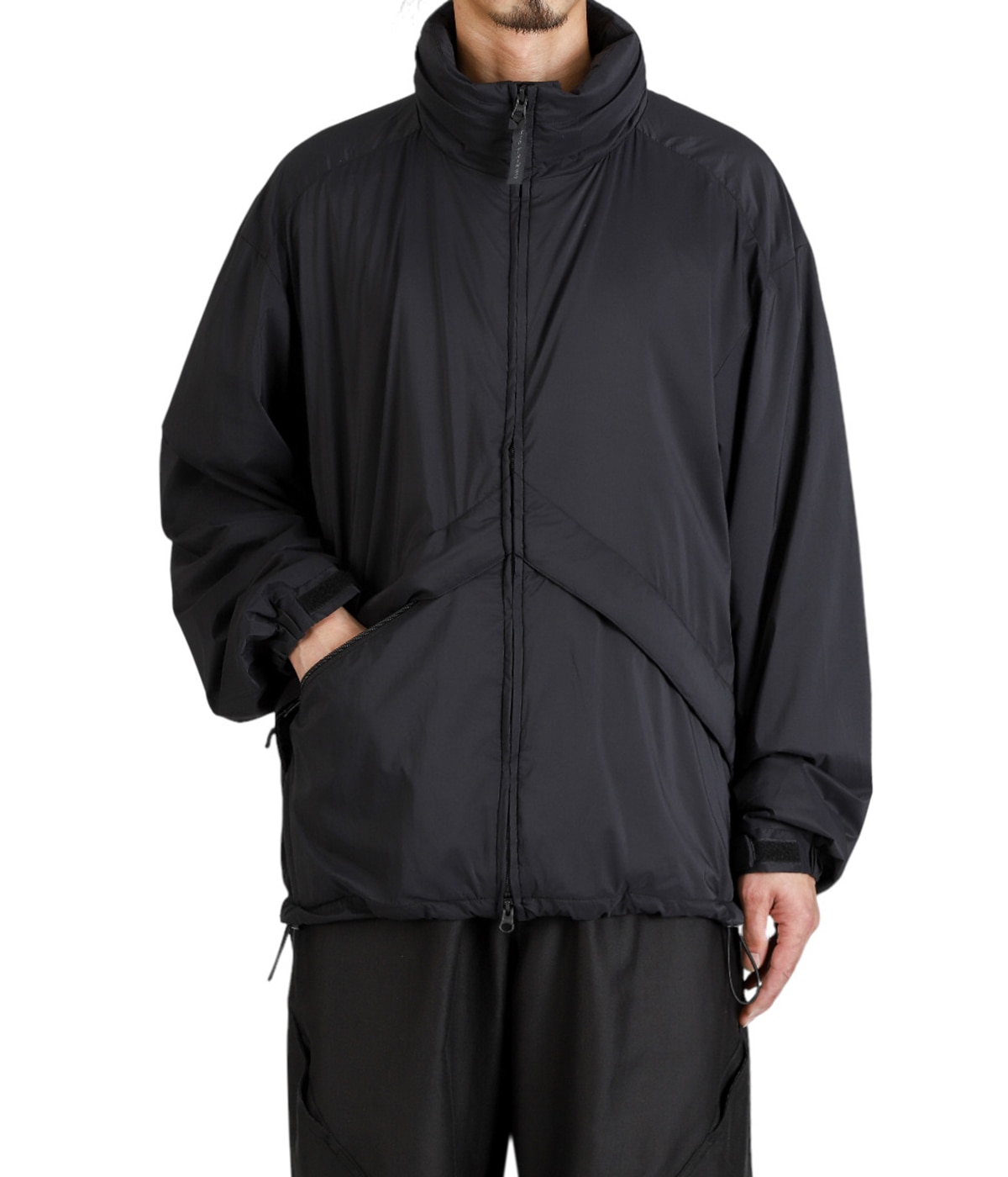 極美品　WE11DONE アーム ラバー ワッペン ジャージ ガウン ジャケット 極美品 WE11DONE アーム ラバー ワッペン ジャージ ガウン ジャケット