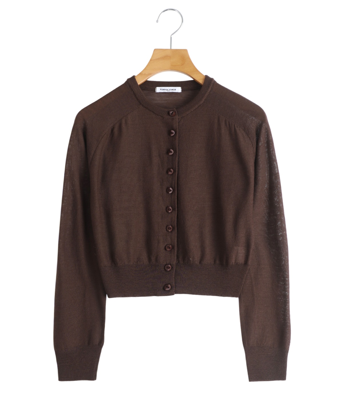 レディース】Knitted crew neck cardigan | FUMIKA_UCHIDA(フミカ