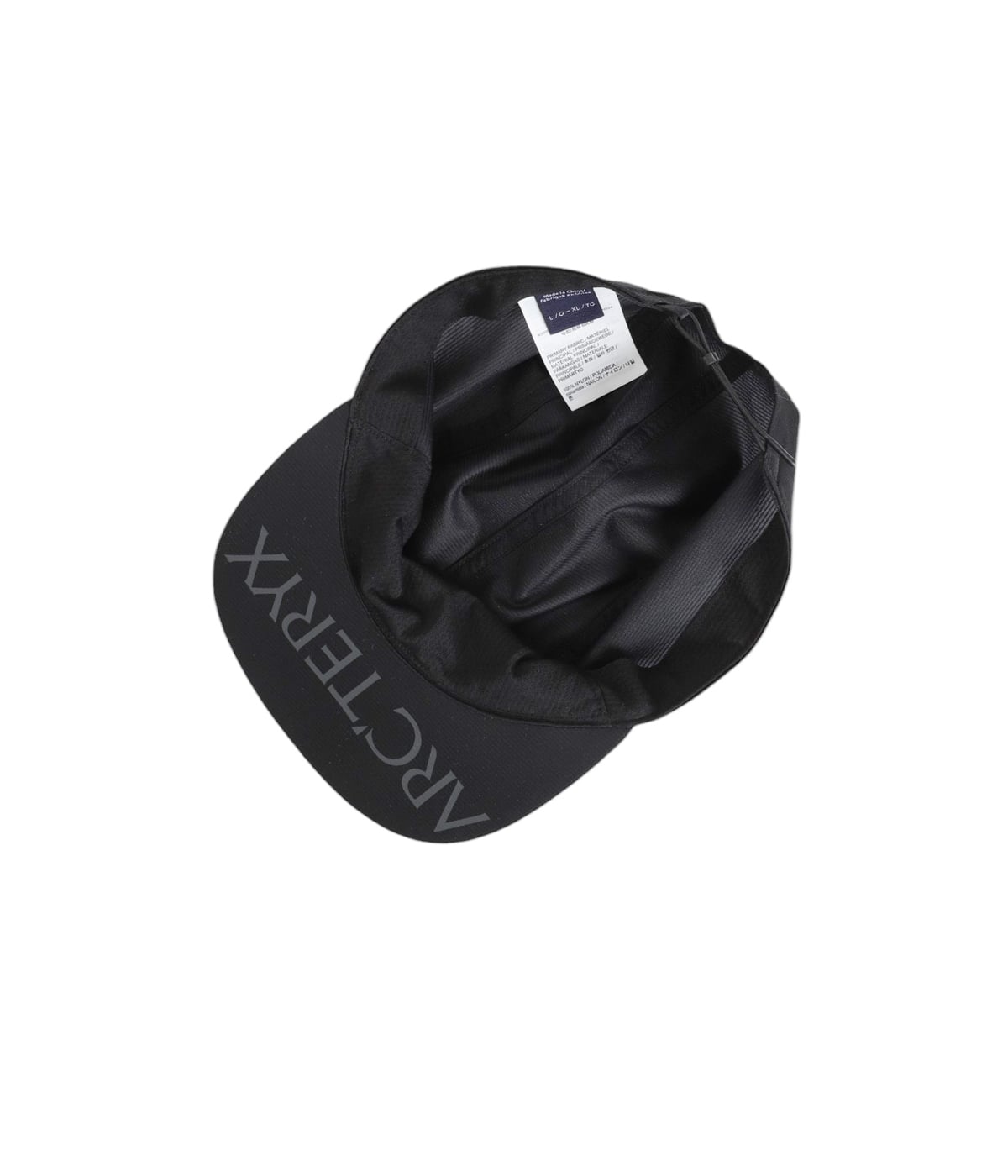 ARC'TERYX/アークテリクス 5パネル ラベル ハット キャップ 黒 ARC'TERYX（アークテリクス）の「ARC'TERYX/アークテリクス