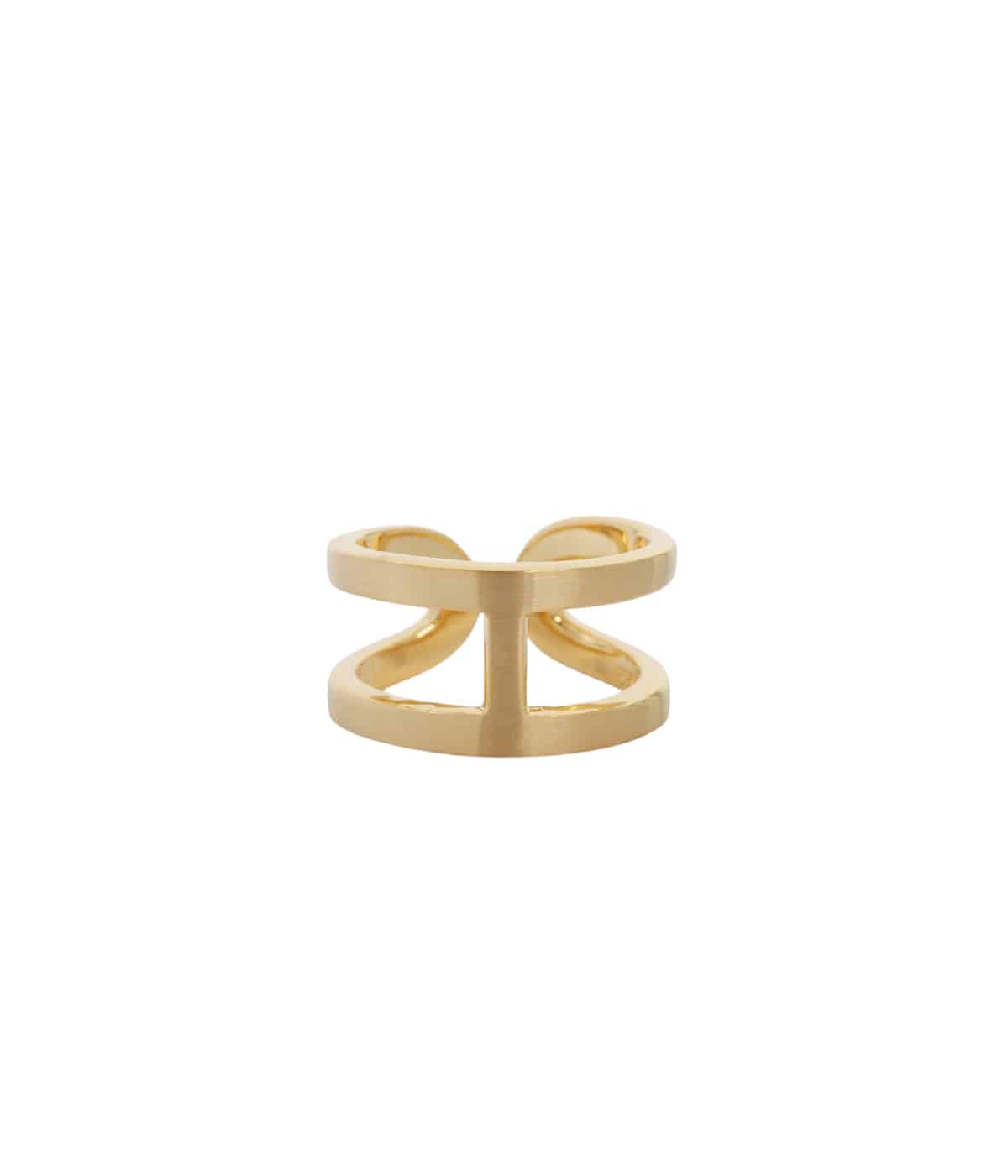 XOLO　Hリング H Ring with Hair Line -Gold- | XOLO JEWELRY(ショロ