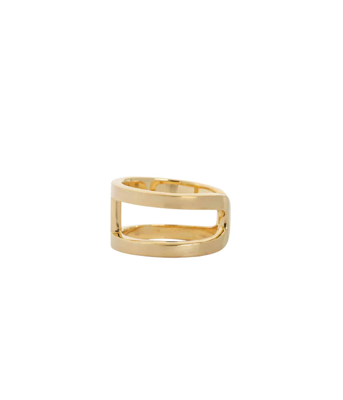 H Ring with Hair Line -Gold- | XOLO JEWELRY(ショロ