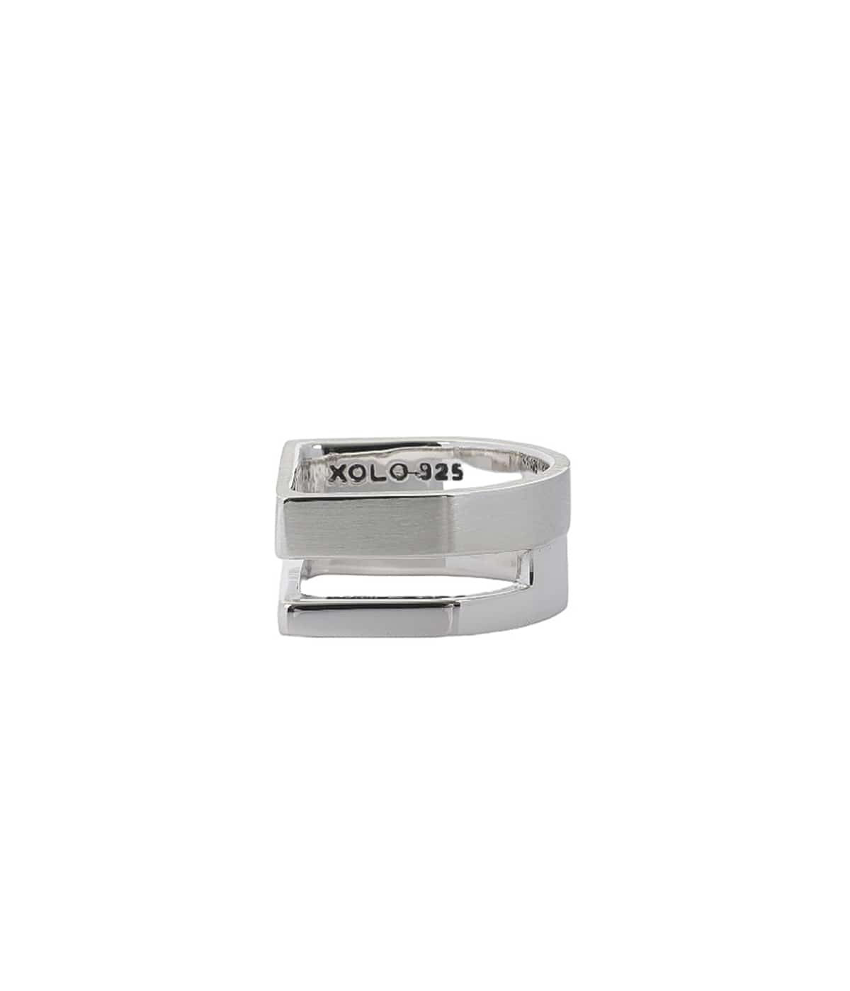 Different Width Ring with Hair Line | XOLO JEWELRY(ショロ