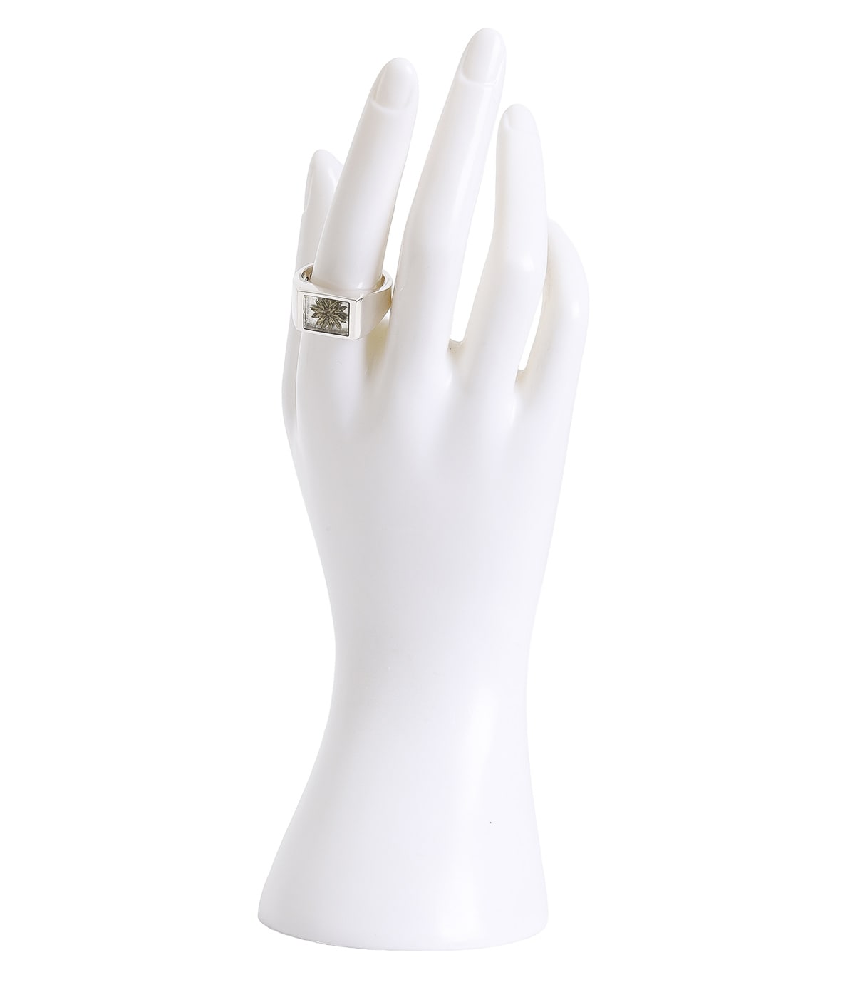 Signet Ring with Gray & Gold Flower | XOLO JEWELRY(ショロ