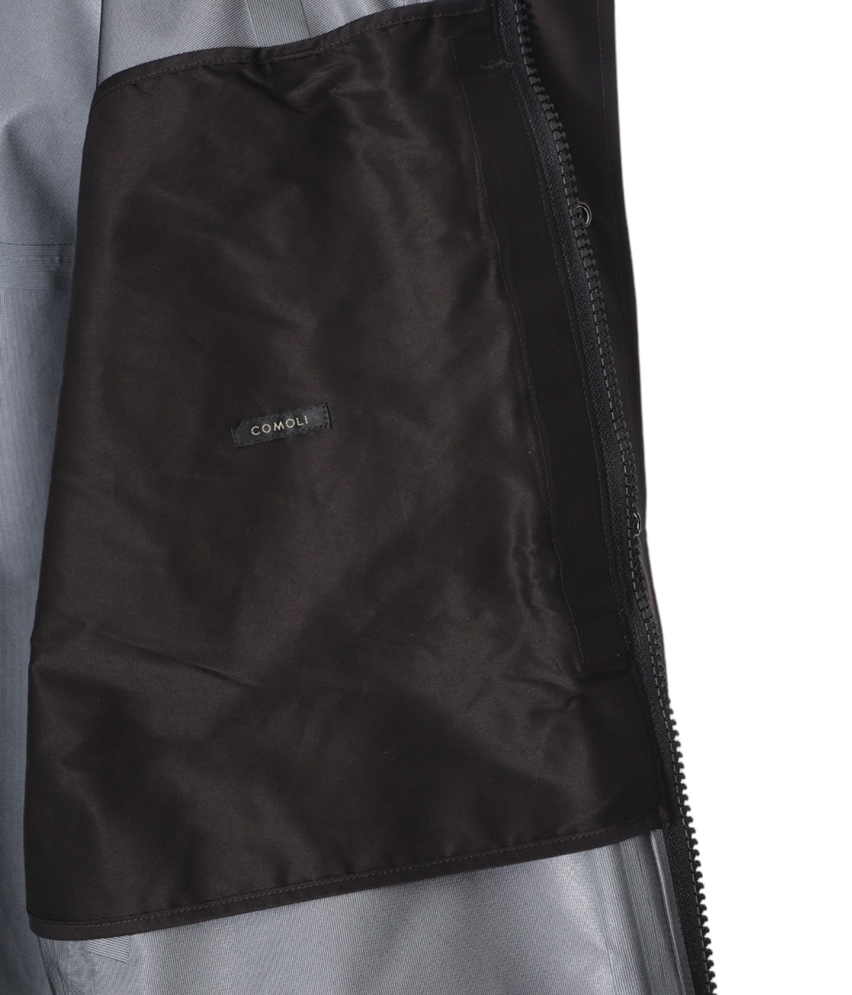 COMOLI 18SS シルクネップパーカー size3 オックス チギリオリジナルジャパンスウェットジップパーカー CHIGIRI