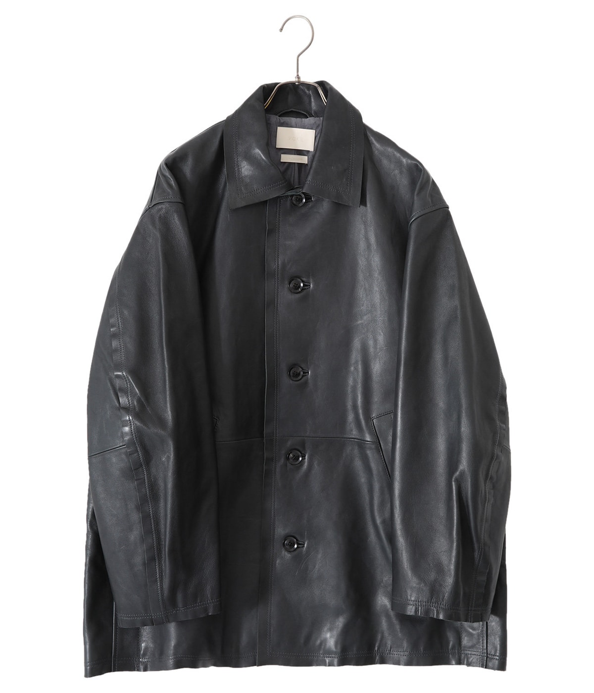 新品 YOKE（ヨーク）22AW COVERED JACKET 定価74800 YOKE - ヨーク23AW CUT-OFF LEATHER CAR COAT(YK22AW0401C)DEEP