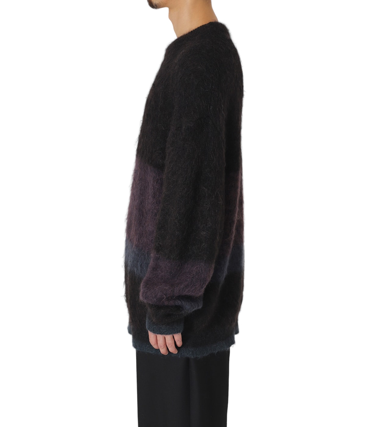 MOHAIR BORDER CREWNECK SWEATER | YOKE(ヨーク) / トップス