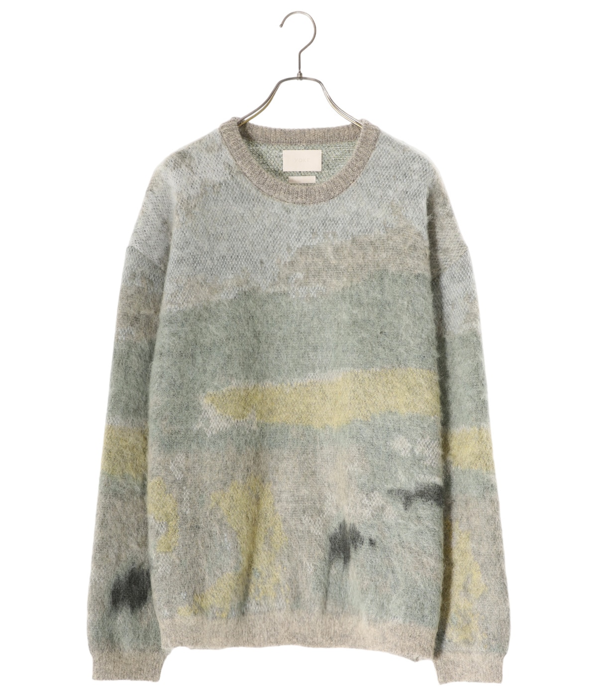 LANDSCAPE MOHAIR JACQUARD CREWNECK SWEATER | YOKE(ヨーク