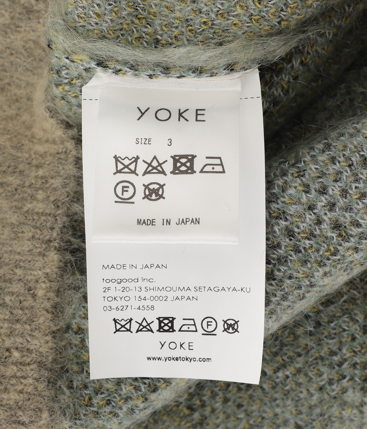 LANDSCAPE MOHAIR JACQUARD CREWNECK SWEATER | YOKE(ヨーク