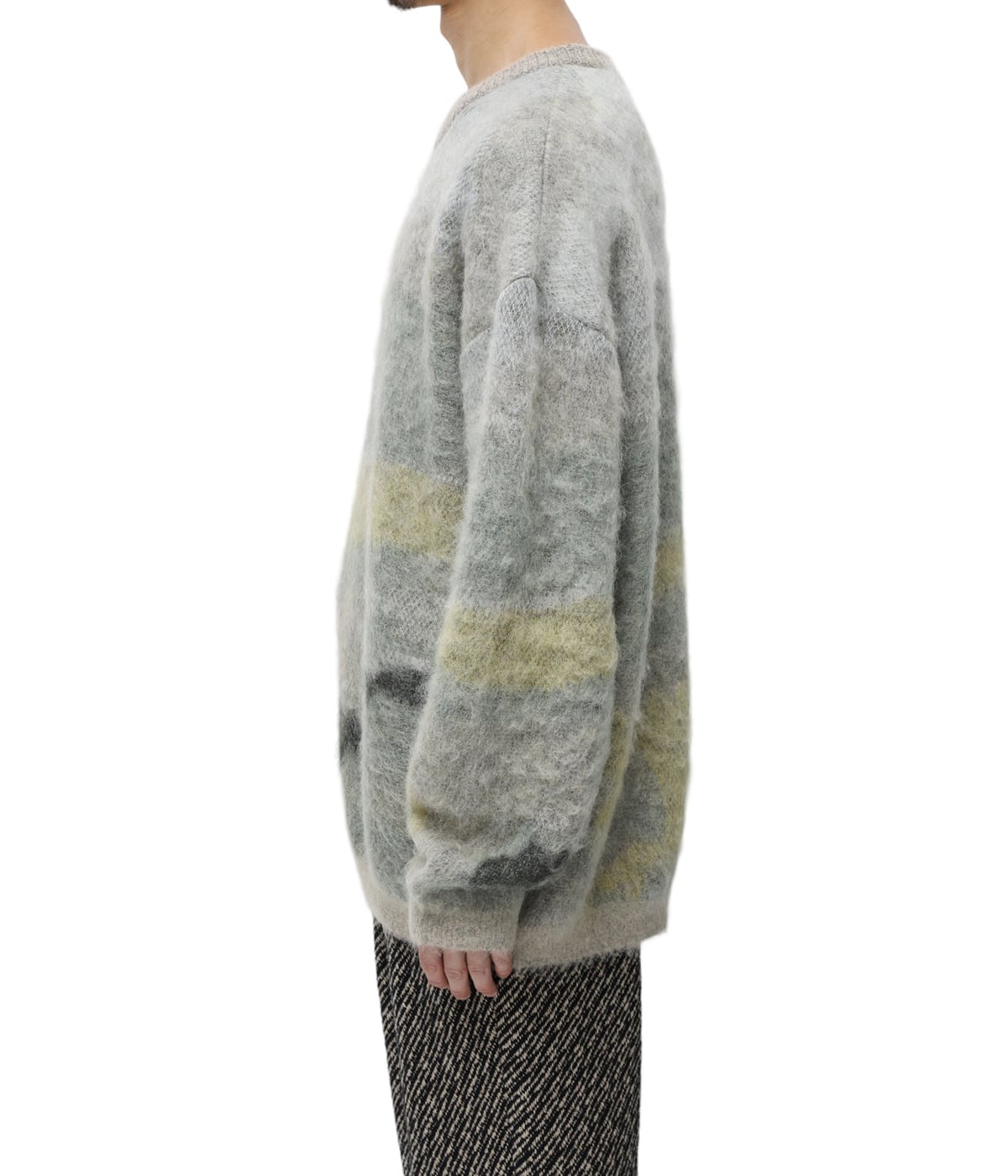 LANDSCAPE MOHAIR JACQUARD CREWNECK SWEATER | YOKE(ヨーク