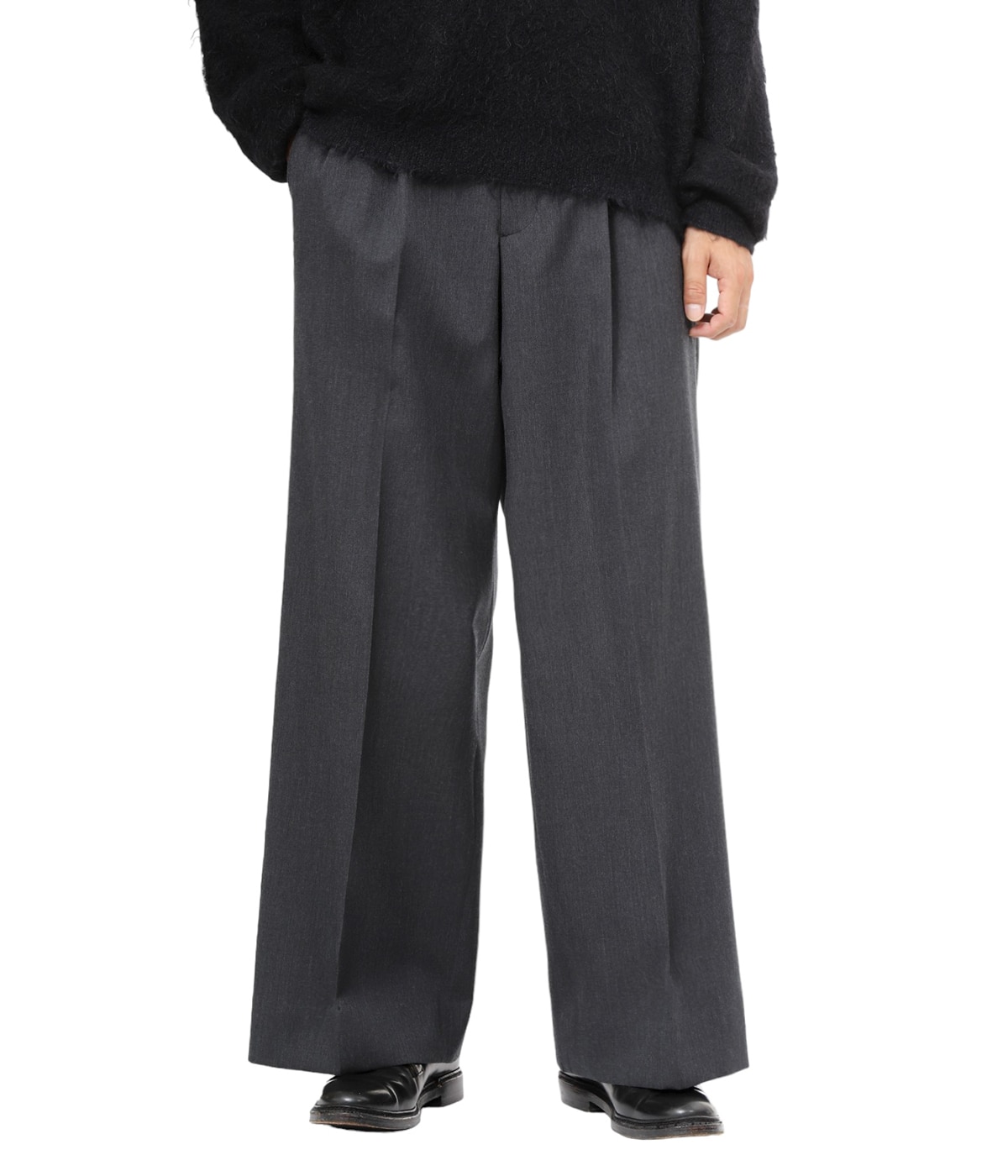パンツ YOKE 3PLEATED WIDE-LEG TROUSERS / BLACK 3PLEATED WIDE-LEG TROUSERS(1 BLACK): YOKE: MENS｜THE TOKYO