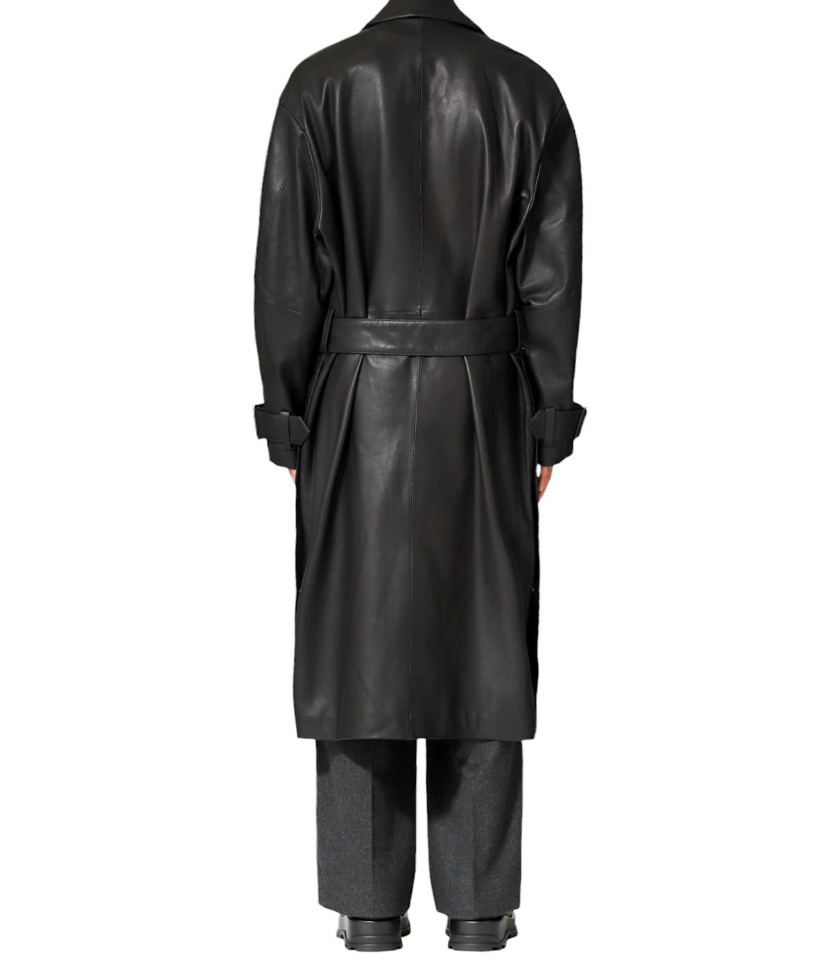 Yoke マネークリップ ダブルブレストトレンチコート LEATHER DOUBLE BREASTED COAT | YOKE(ヨーク) / アウター