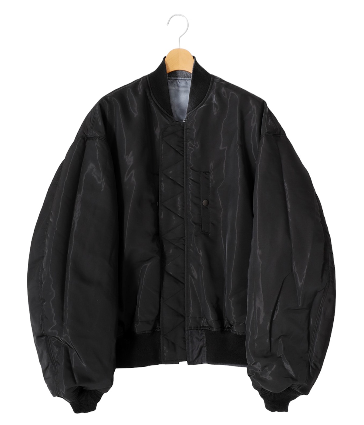 完売レア品PRINTED BOMBER JACKET MA1 ナイロンジャケット Ma1 Flyer Black Vintage Nylon Bomber Jacket Size XL Black