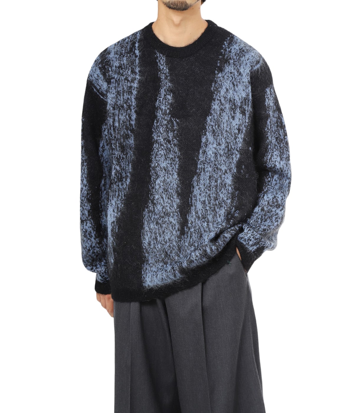 IHNN イン　mohair jacquard po セーター IHNN イン mohair jacquard po セーター IHNN インmohair