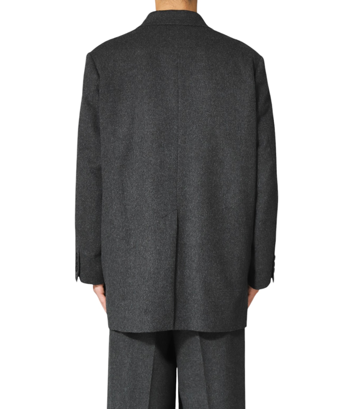 YOKE OVERSIZED DOUBLE BREASTED COAT ヨーク YOKE / ヨーク | OVERSIZED DOUBLE BREASTE HALF COAT - Gray