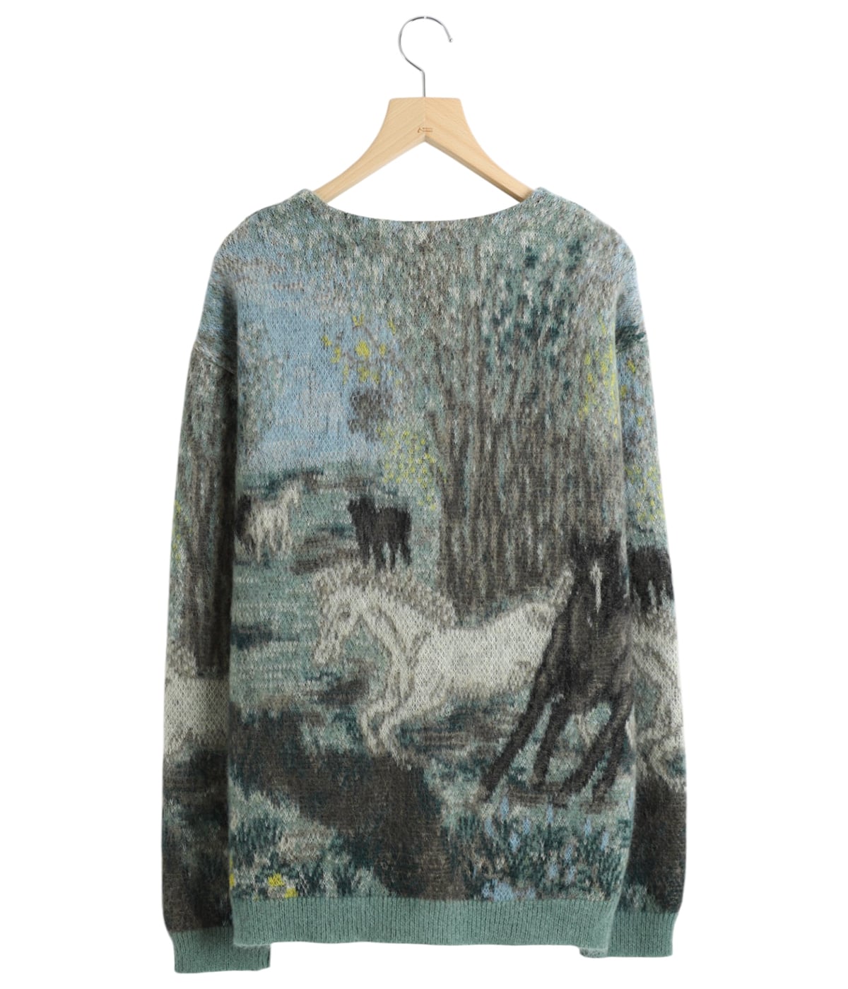 HORSE JAQUCARD MOHAIR CARDIGAN - KEITA MARUYAMA 30TH ANNIV