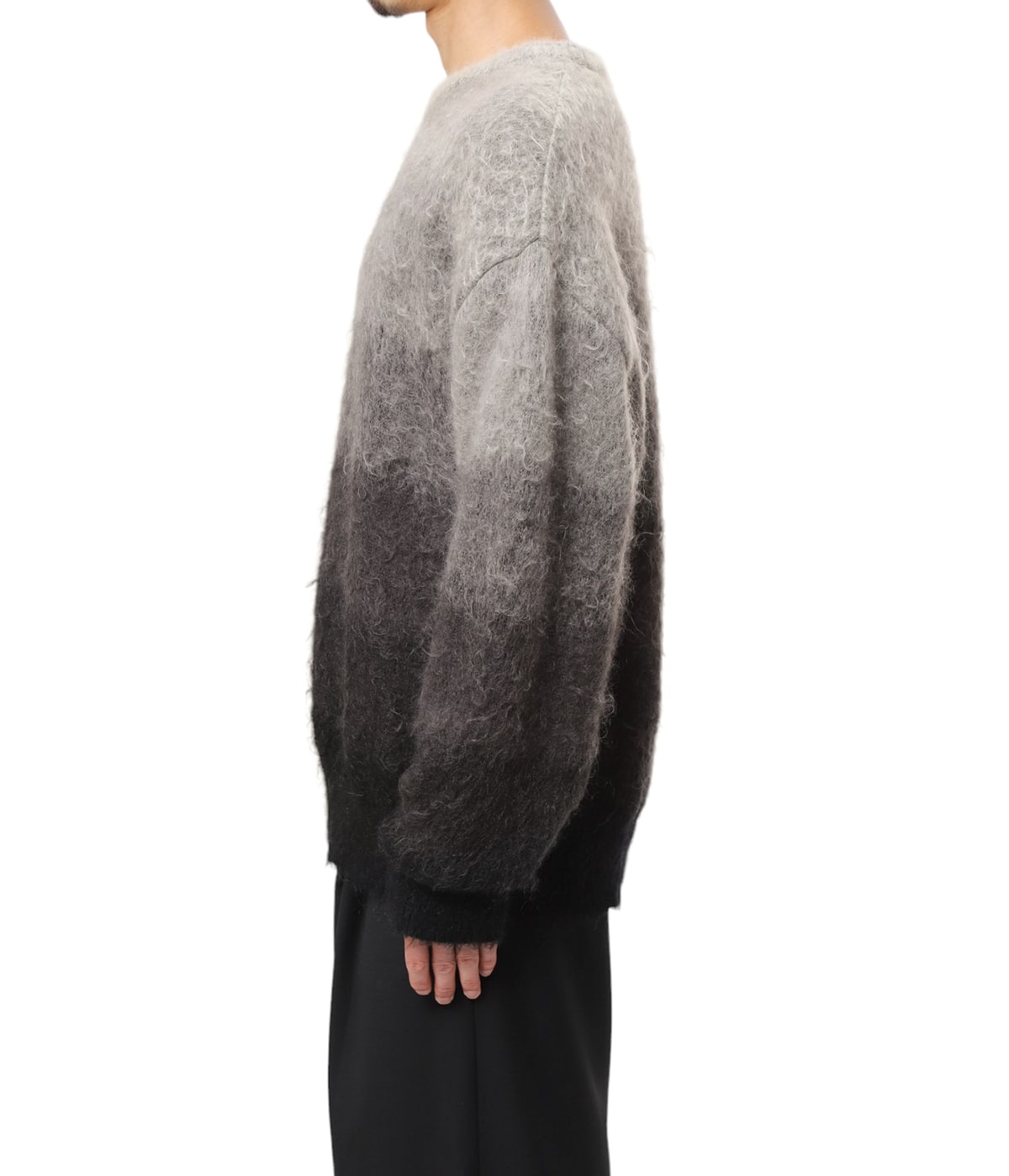 ブリーフィング　羊毛100%ニット　カモ柄　ブラック　試着のみ　M OBLADA / オブラダ WILLIAM KNIT F2310KN01（ニット／セーター