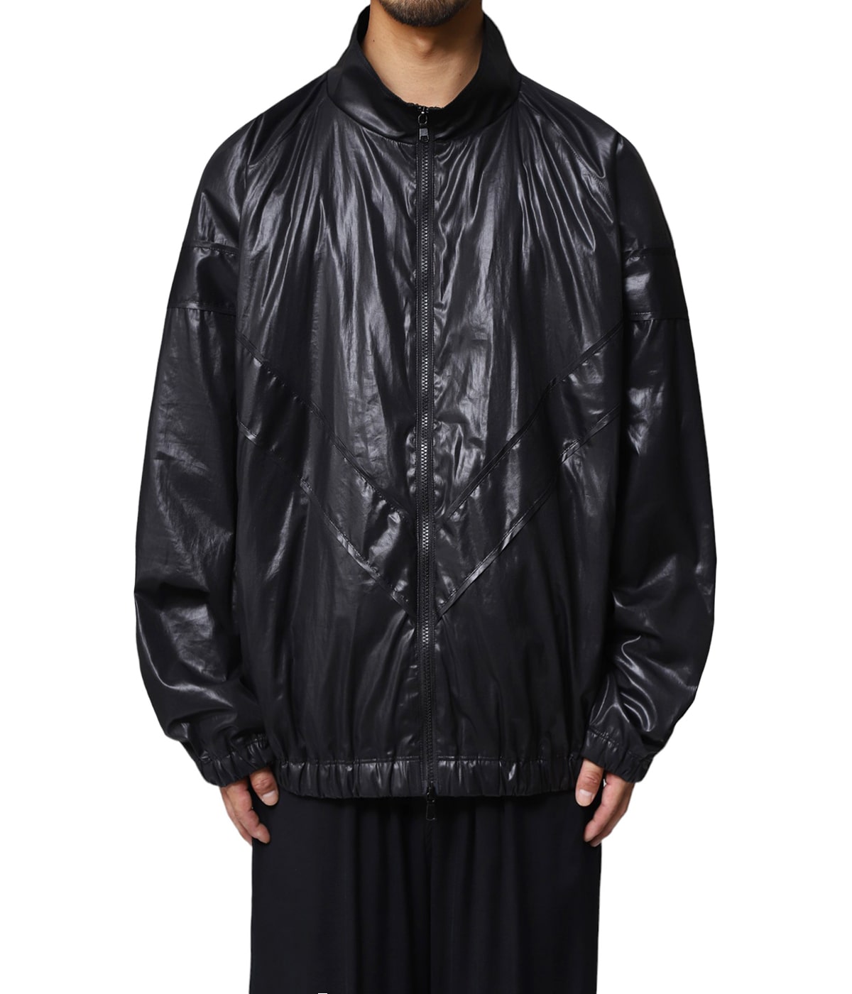 LEATHER LIKE POLYESTER PADDED BLOUSON | YOKE(ヨーク