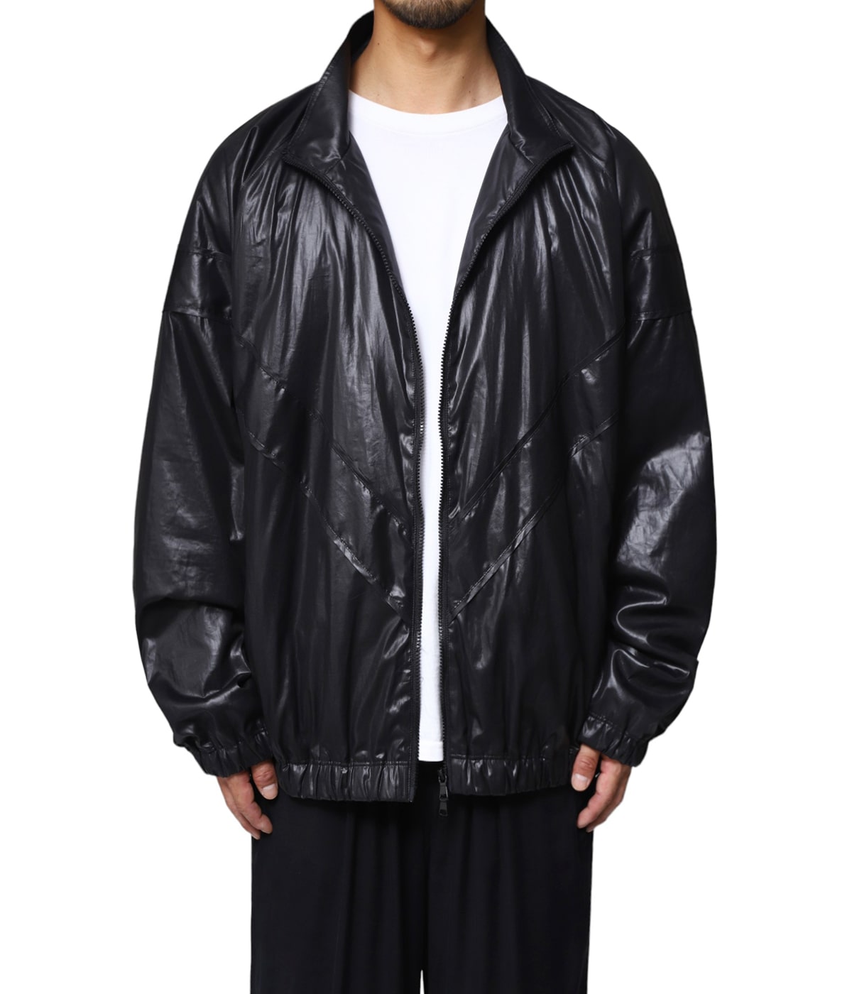 LEATHER LIKE POLYESTER PADDED BLOUSON | YOKE(ヨーク