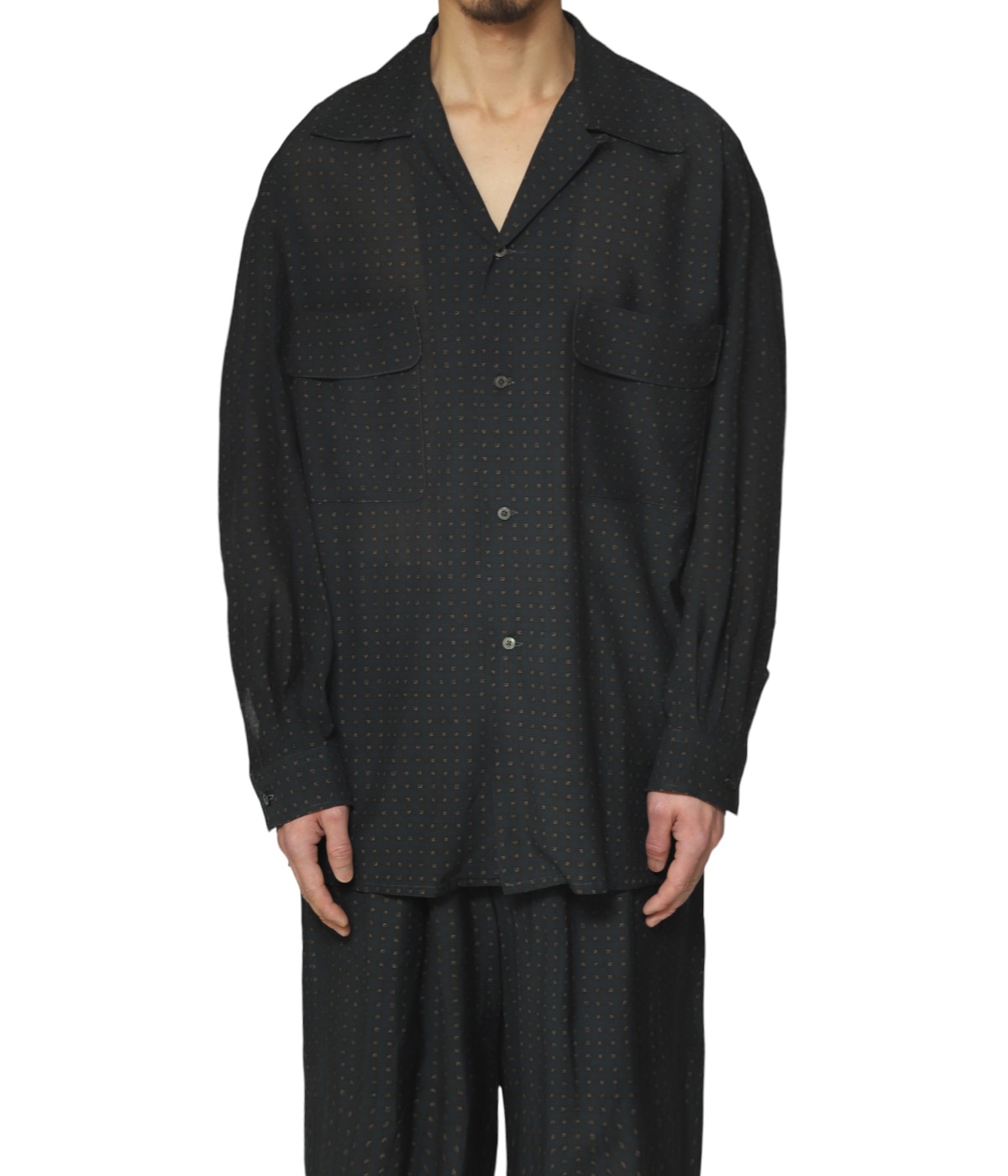 PIXEL LOW PLAID OPEN COLLAR SHIRT | YOKE(ヨーク) / トップス