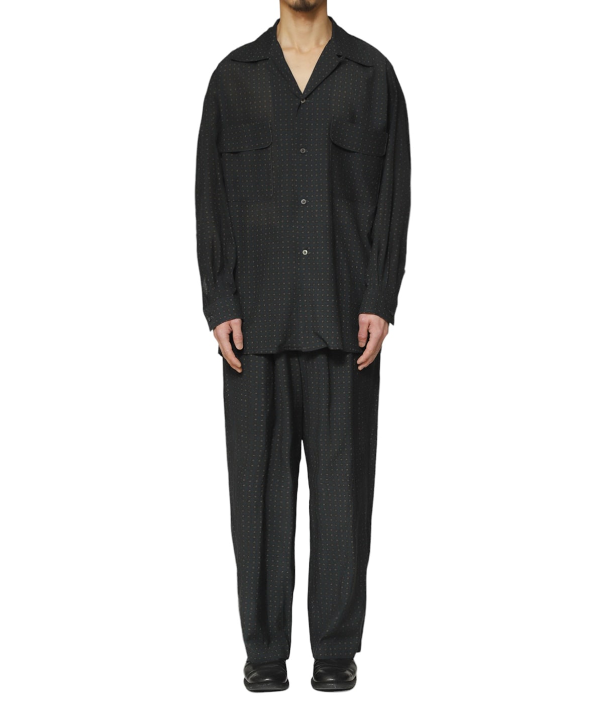 PIXEL LOW PLAID OPEN COLLAR SHIRT | YOKE(ヨーク) / トップス