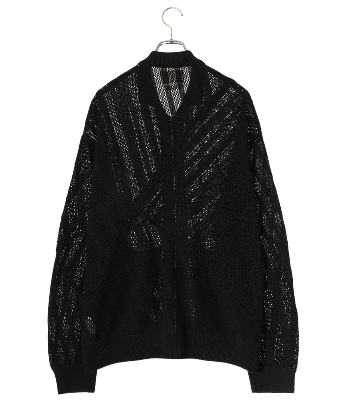 トップス yoke COTTON MESH STRIPE ZIP-UP CARDIGAN YOKE - ヨーク24SS COTTON MESH STRIPE ZIP-UP CARDIGAN