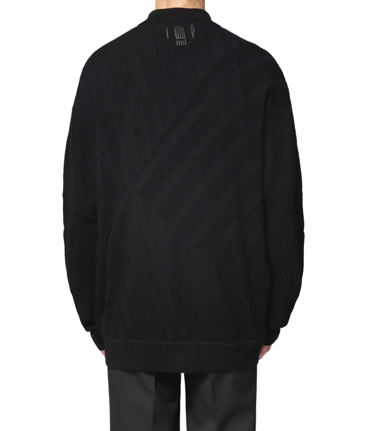 トップス yoke COTTON MESH STRIPE ZIP-UP CARDIGAN YOKE 新作COTTON MESH STRIPE ZIP-UP CARDIGAN style.2024.2.23