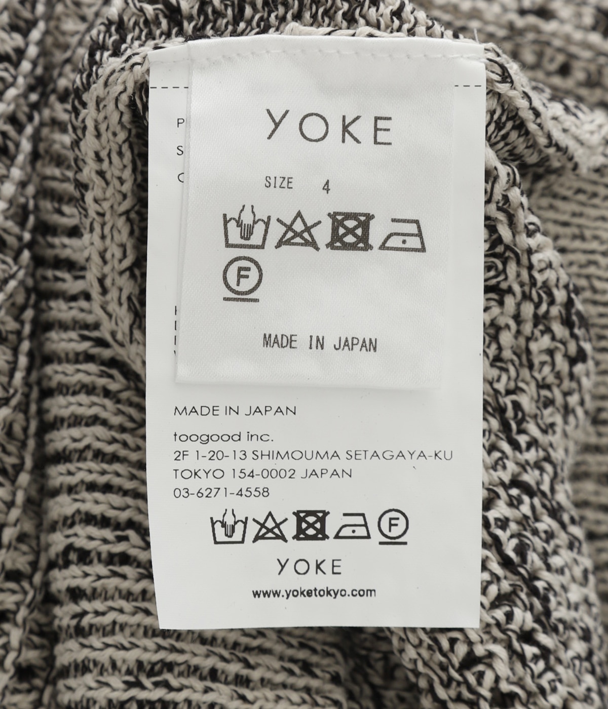 MESH KNITTED CREWNECK SWEATER | YOKE(ヨーク) / トップス