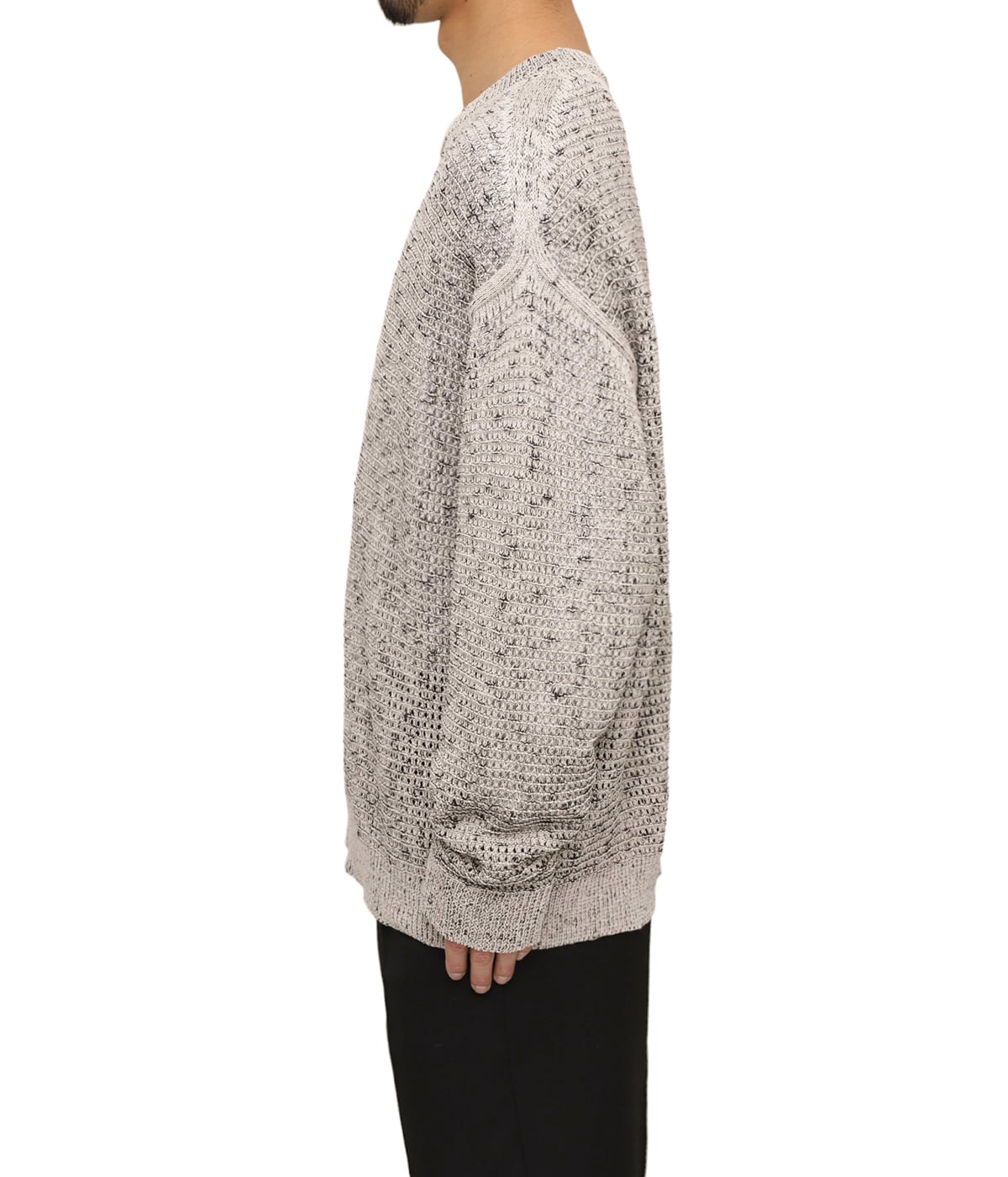トップス YOKE 23ss MESH CREWNECK SWEATER YOKE MESH KNITTED CREWNECK SWEATER [YELLOW] - Fresh Service