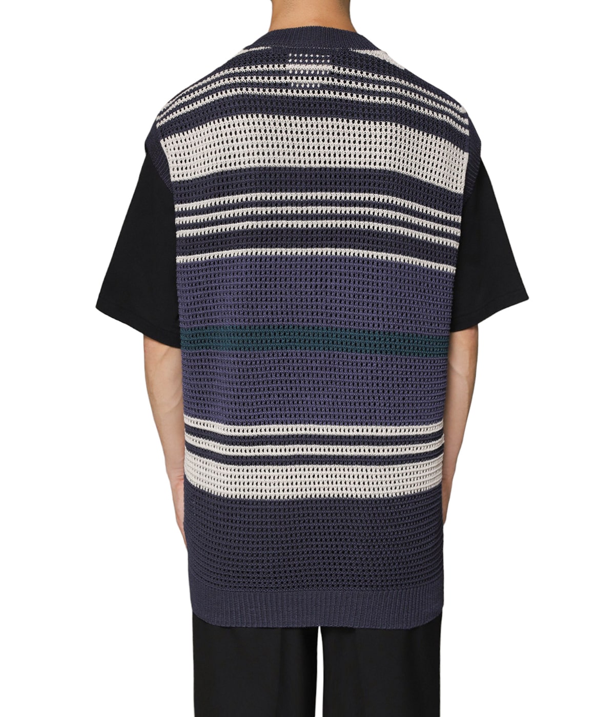 YOKE MESHED CREW NECK RIB VEST 3 名品　ベスト YOKE MESHED CREW NECK RIB VEST 3 名品 ベスト（YOKE(ヨーク