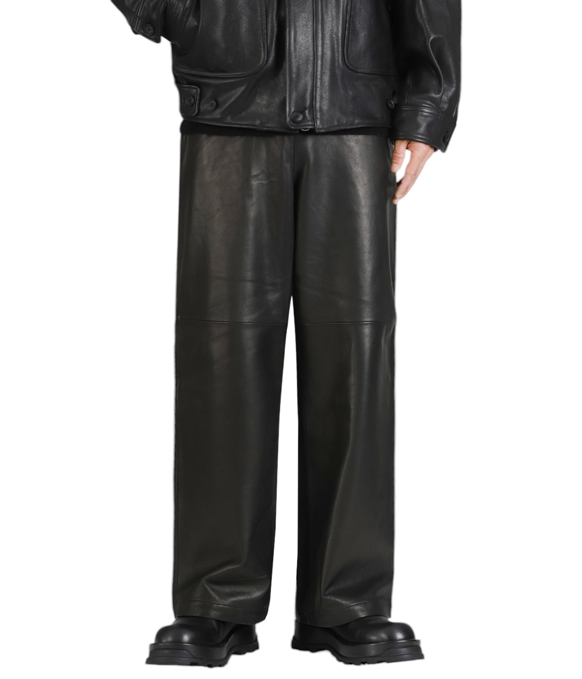 オーク 04 Sheep Leather Easy Pants | YOKE(ヨーク) / パンツ ボトムス