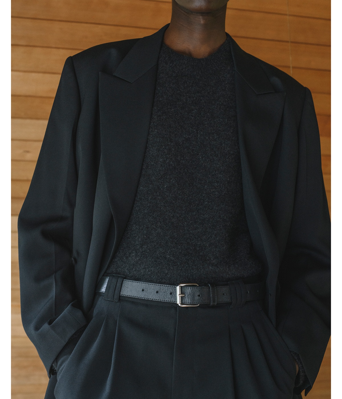 YOKE OVERSIZED DOUBLE BREASTED COAT ヨーク YOKE / ヨーク | OVERSIZED DOUBLE BREASTE HALF COAT - Gray