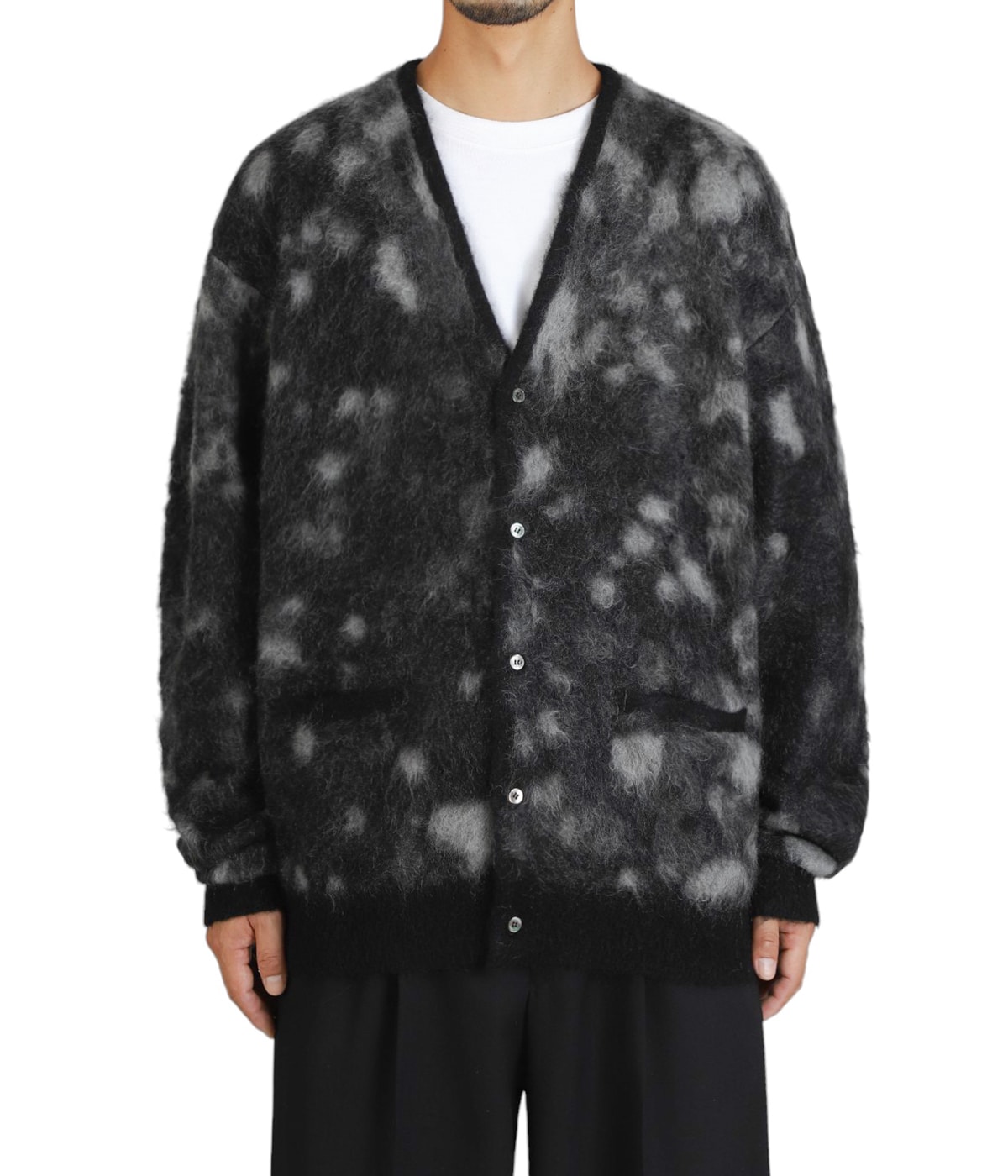 【美品】BLINK 日本製 2024AW ピグメント スウェット カーディガン 美品】BLINK 日本製 2024AW ピグメント スウェット カーディガン