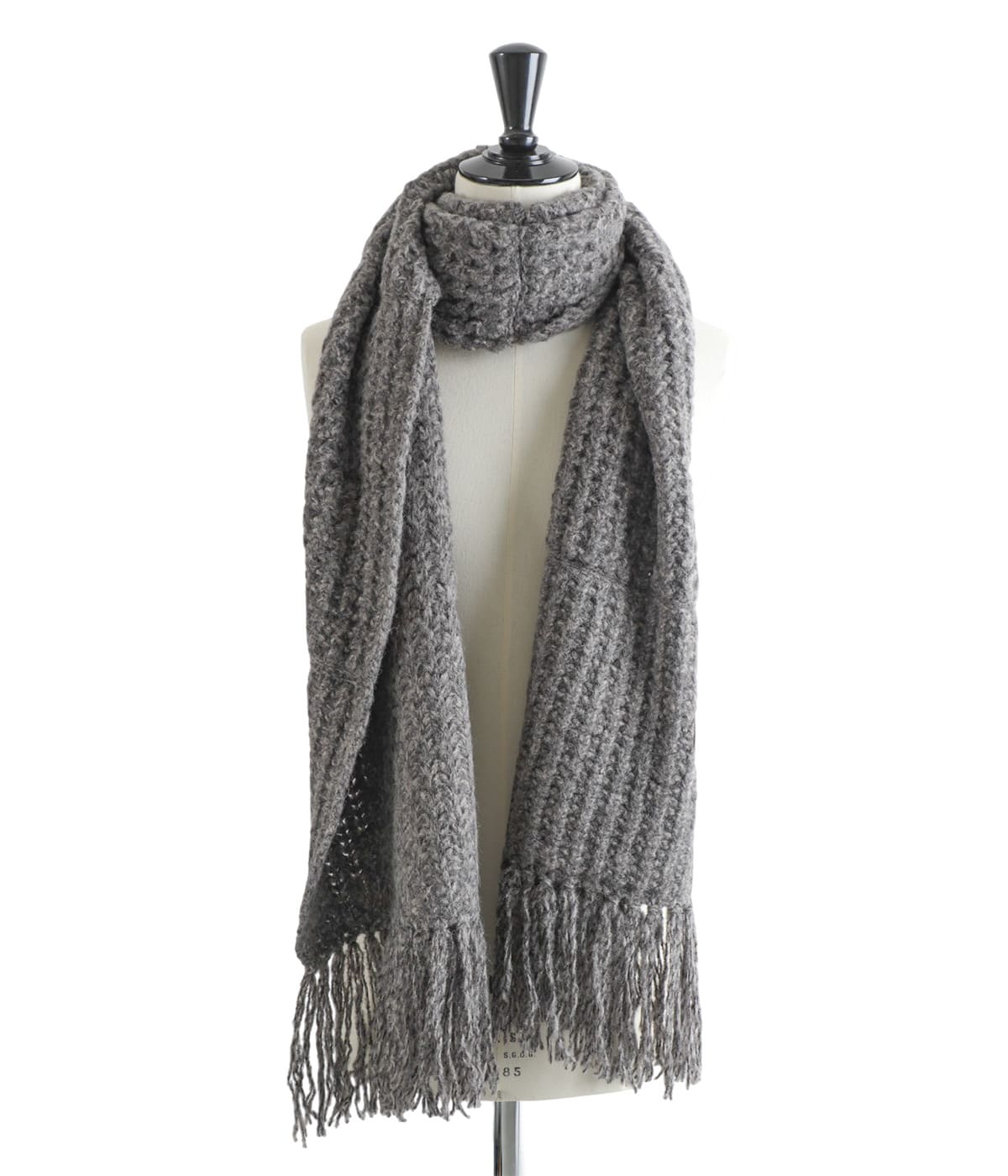 Baby Alpaca Big Waffle Long Stole | YOKE(ヨーク