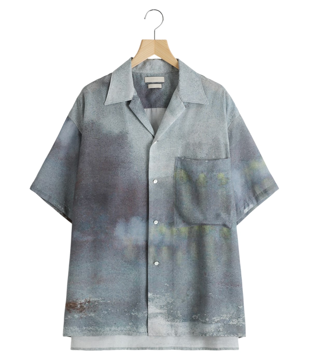 トップス YOKE LANDSCAPE PRINTED OPEN COLLAR SHIRT YOKE 24SS LANDSCAPE PRINTED OPEN COLLAR SHIRT style 2024.5