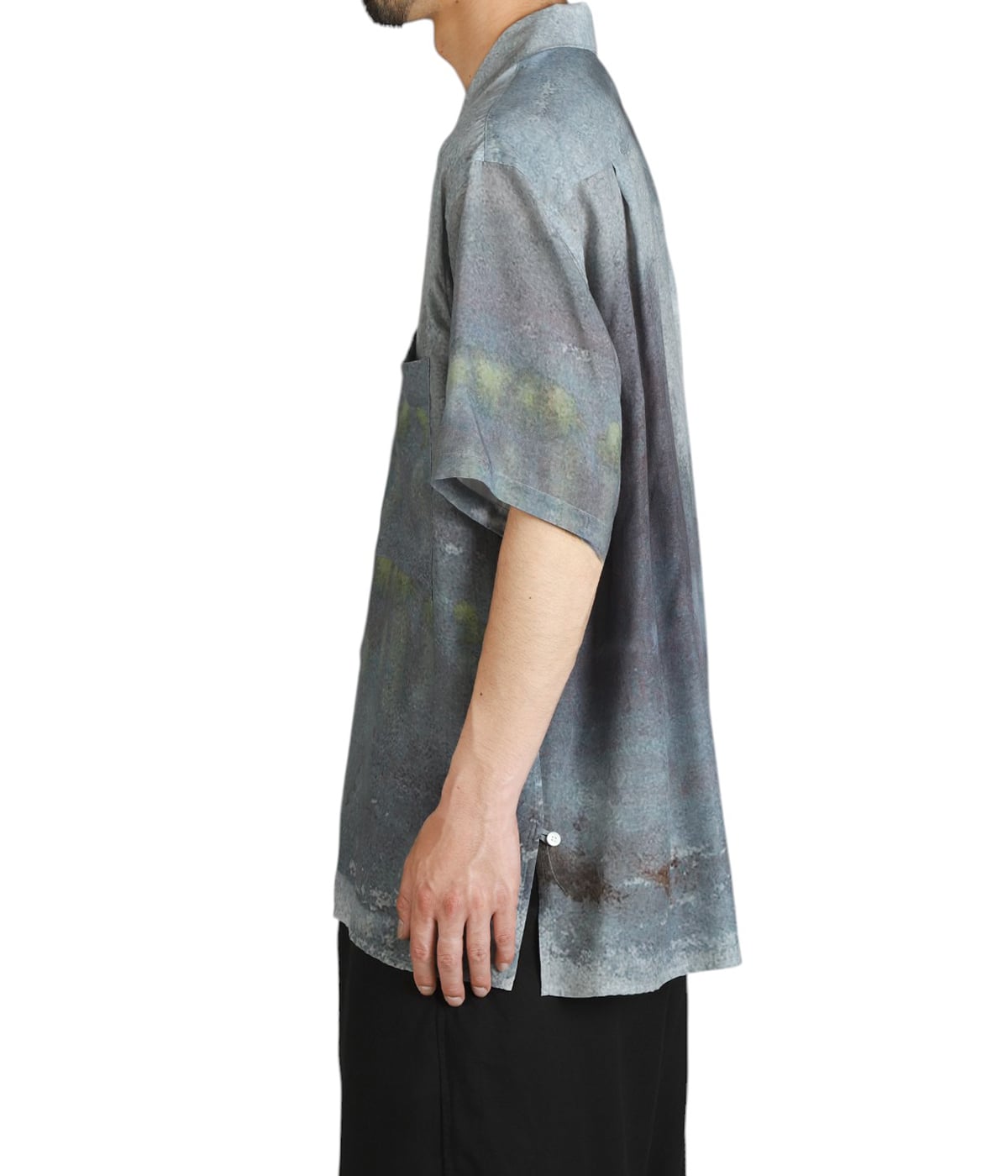 LANDSCAPE PRINTED OPEN COLLAR SHIRT | YOKE(ヨーク