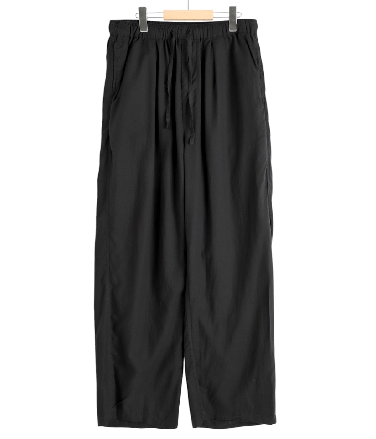 GARMENTDYED COTTON SILK TWILL EASY PANTS