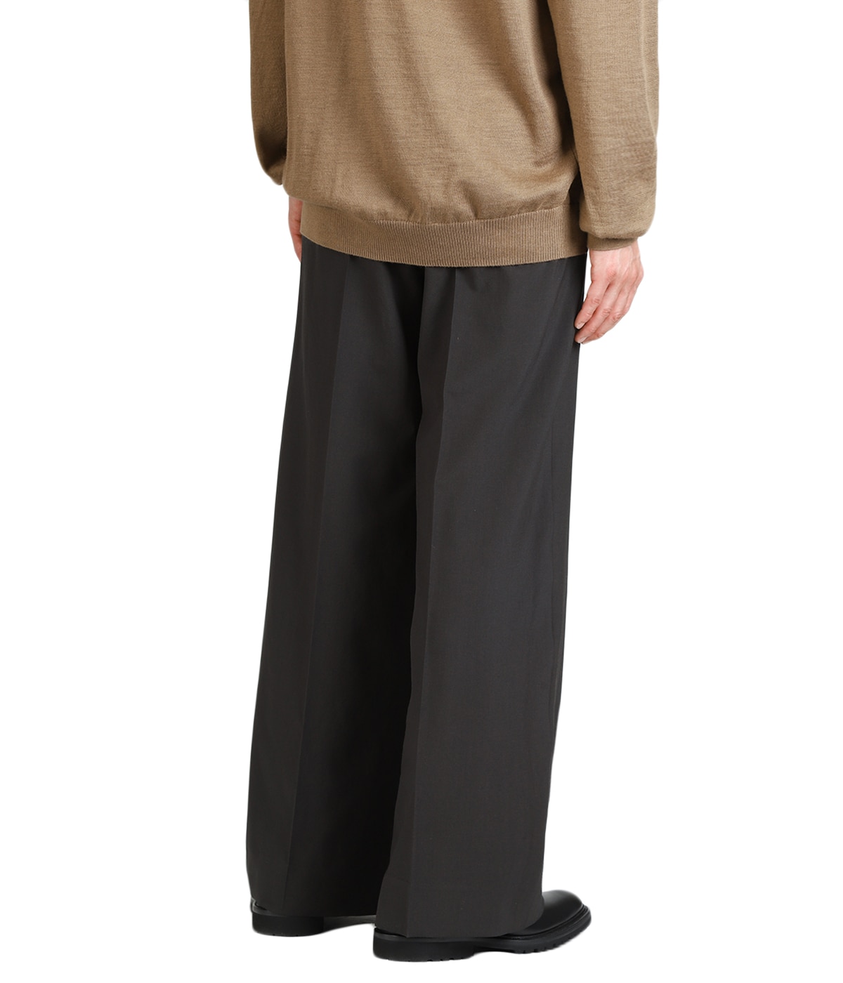 WOOL TROPICAL 3PLEATED WIDE-LEG TROUSERS | YOKE(ヨーク
