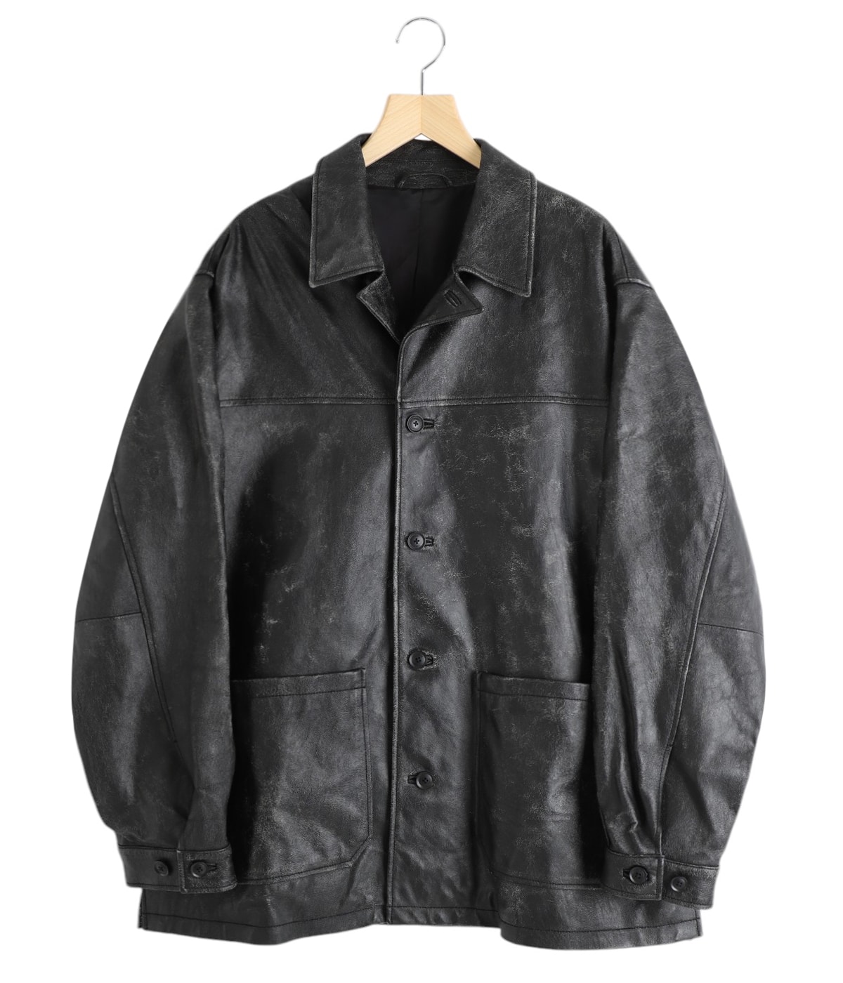 CRACKED GOAT LEATHER CAR COAT | YOKE(ヨーク) / アウター