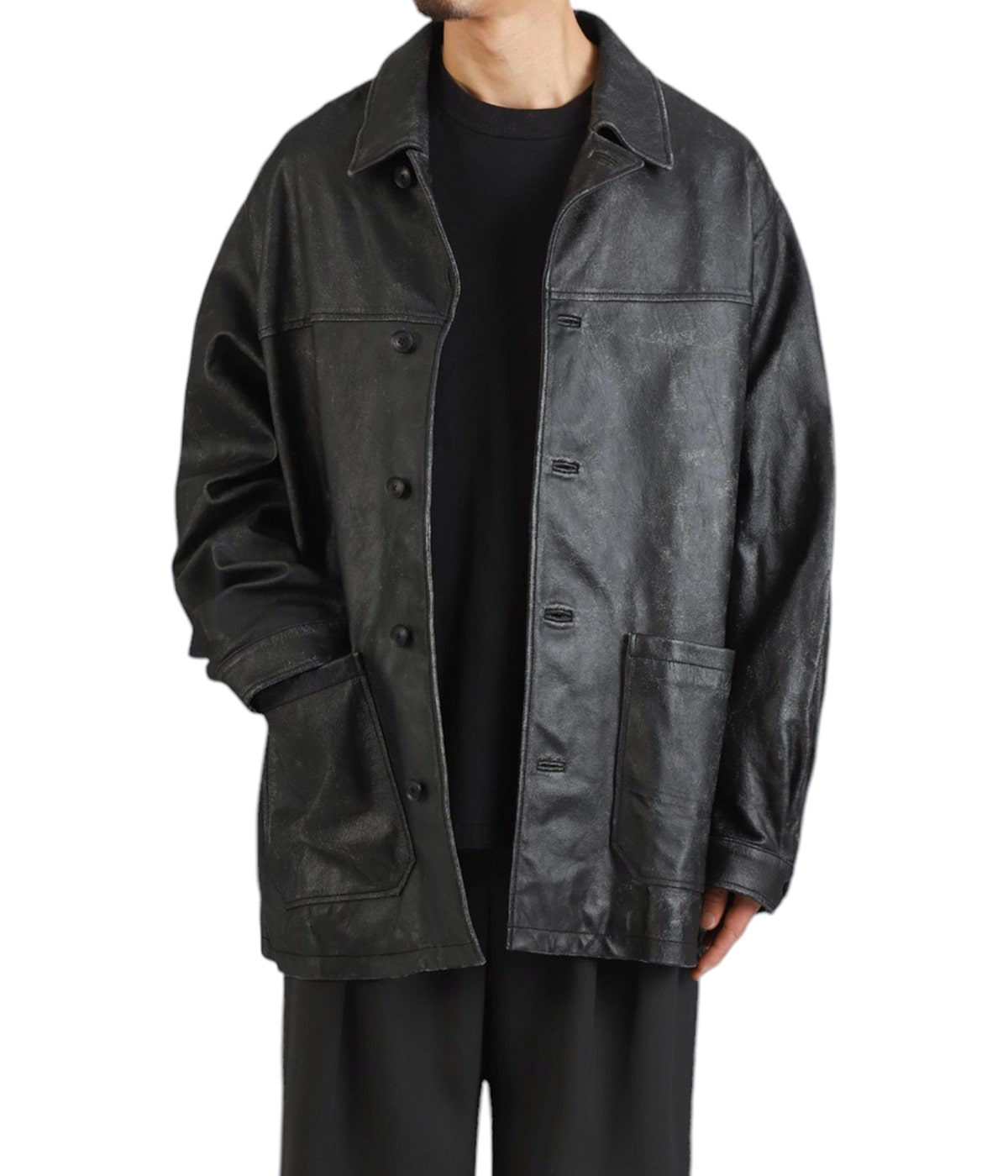 25ss YOKE GOAT LEATHER CAR COAT ※出品今週まで 2025SS YOKE GOAT LEATHER CAR COAT