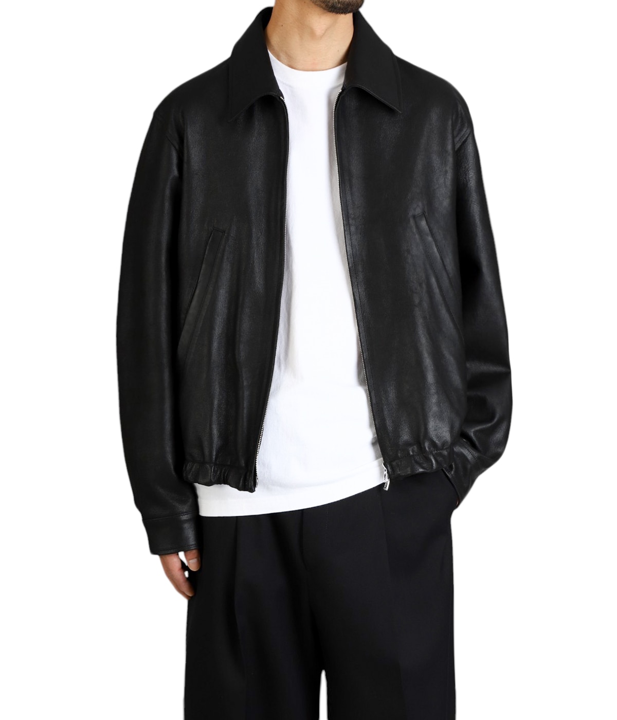 YOKE Leather Zip Blouson サイズ4 yoke LEATHER ZIP BLOUSON サイズ4