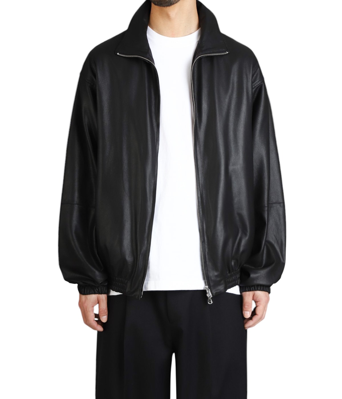 YOKE ブラック レザージャケット 2(S) LEATHER ZIP BLOUSON | YOKE(ヨーク) / アウター ブルゾン