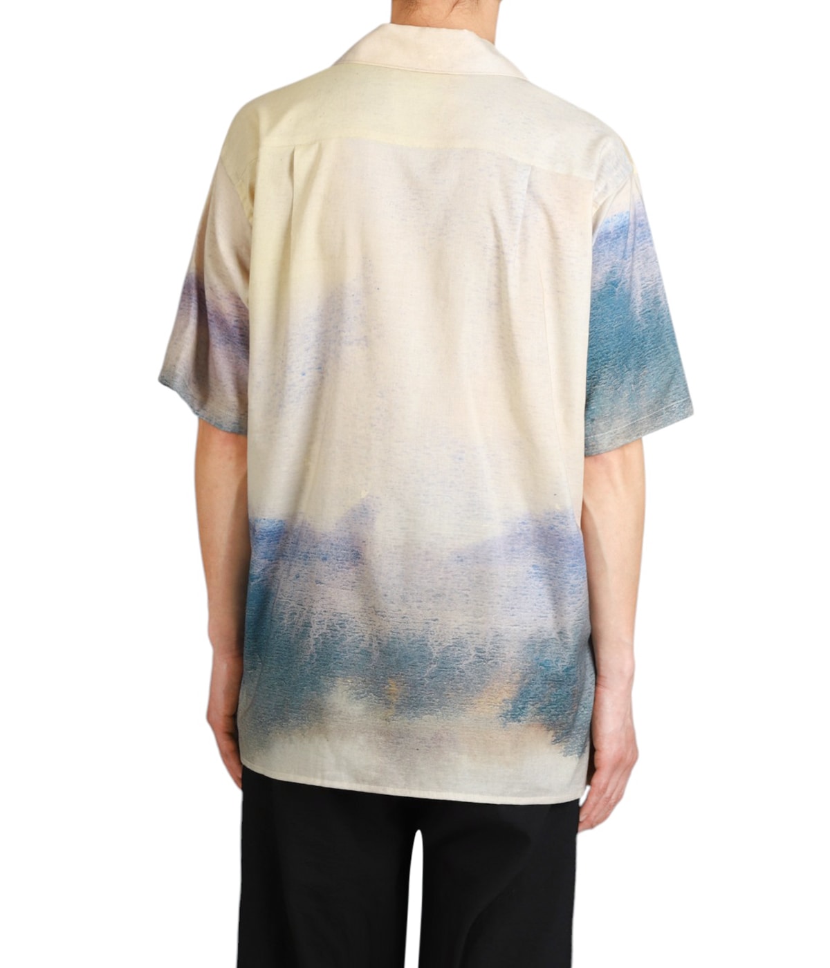 トップス YOKE LANDSCAPE PRINTED OPEN COLLAR SHIRT YOKE LANDSCAPE PRINTED OPEN COLLAR SHIRT (2COL)