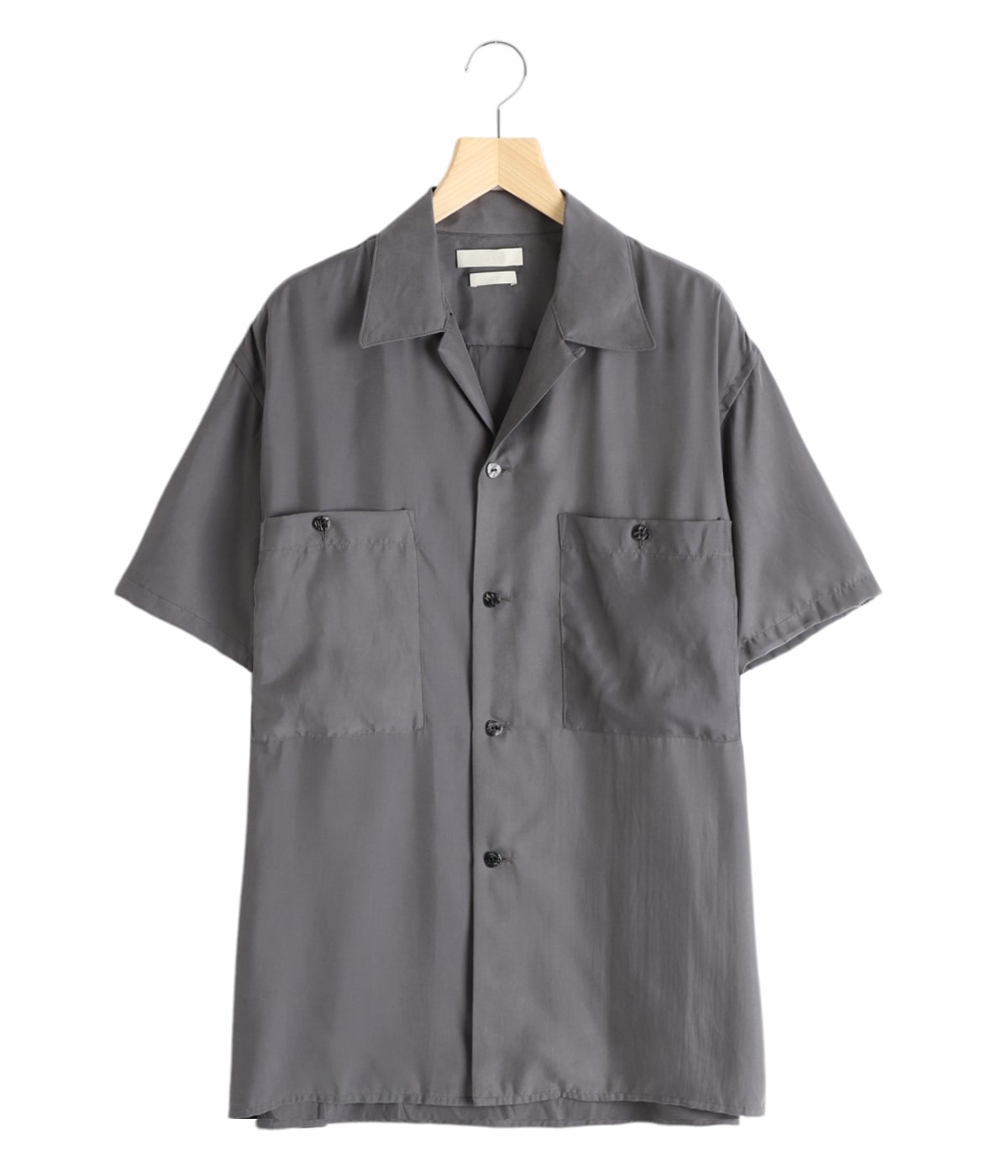 CUPRO OPEN COLLAR SHIRT