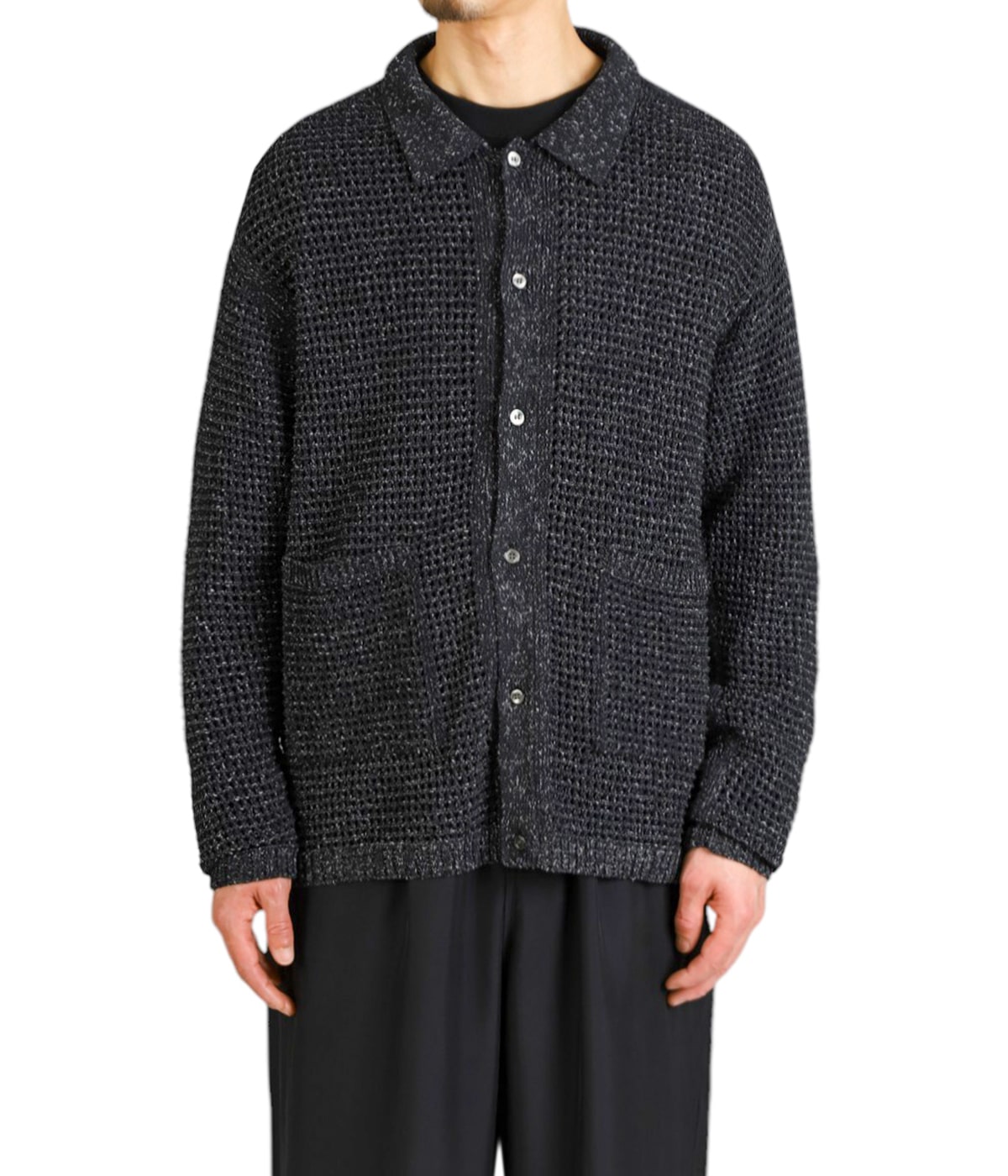MESH KNITTED SHIRT CARDIGAN | YOKE(ヨーク) / トップス ニット