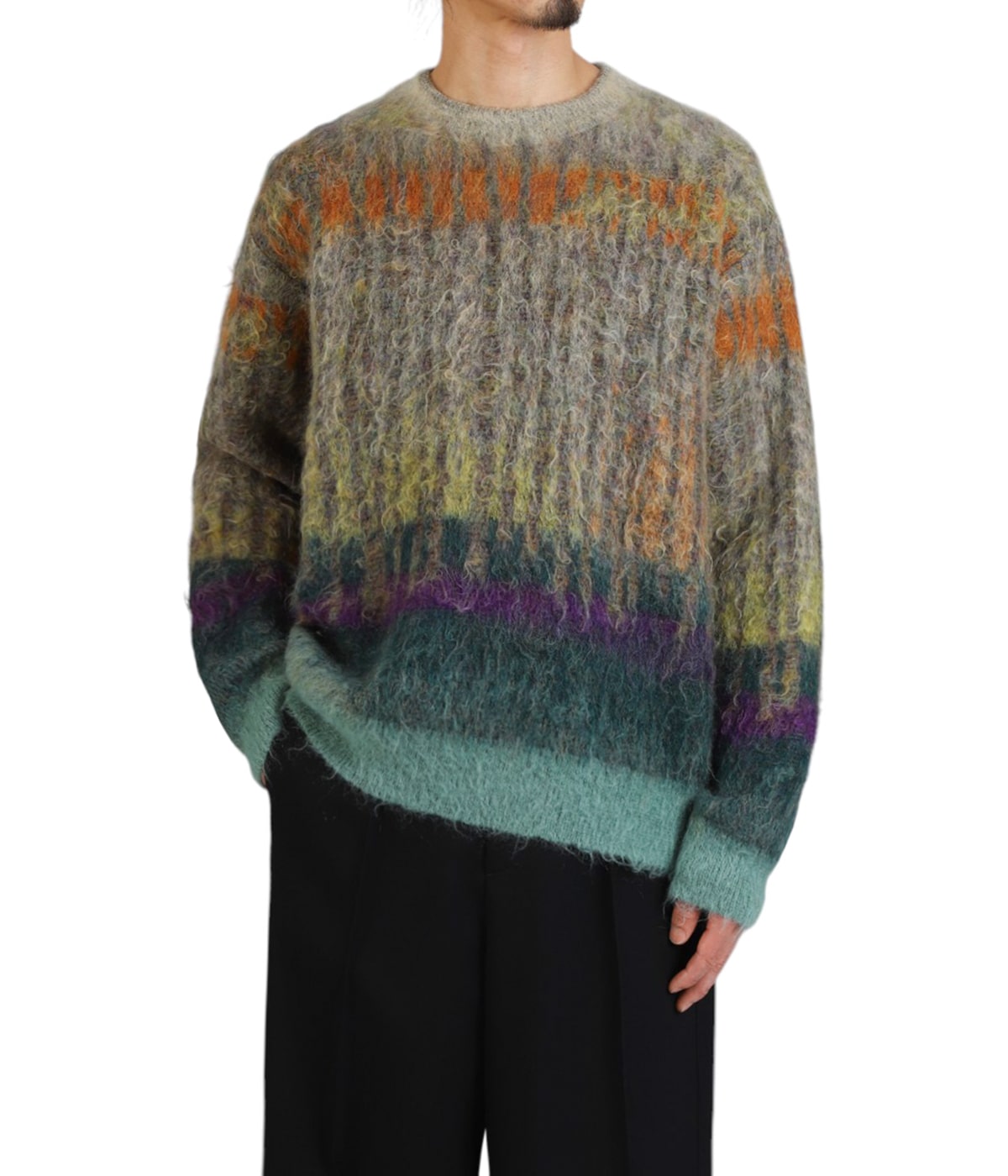 トップス YOKE TREE JAQUARD MOHAIR SWEATER YOKE - ヨーク25SS TREE JAQUARD MOHAIR SWEATER(YK25SS0959S