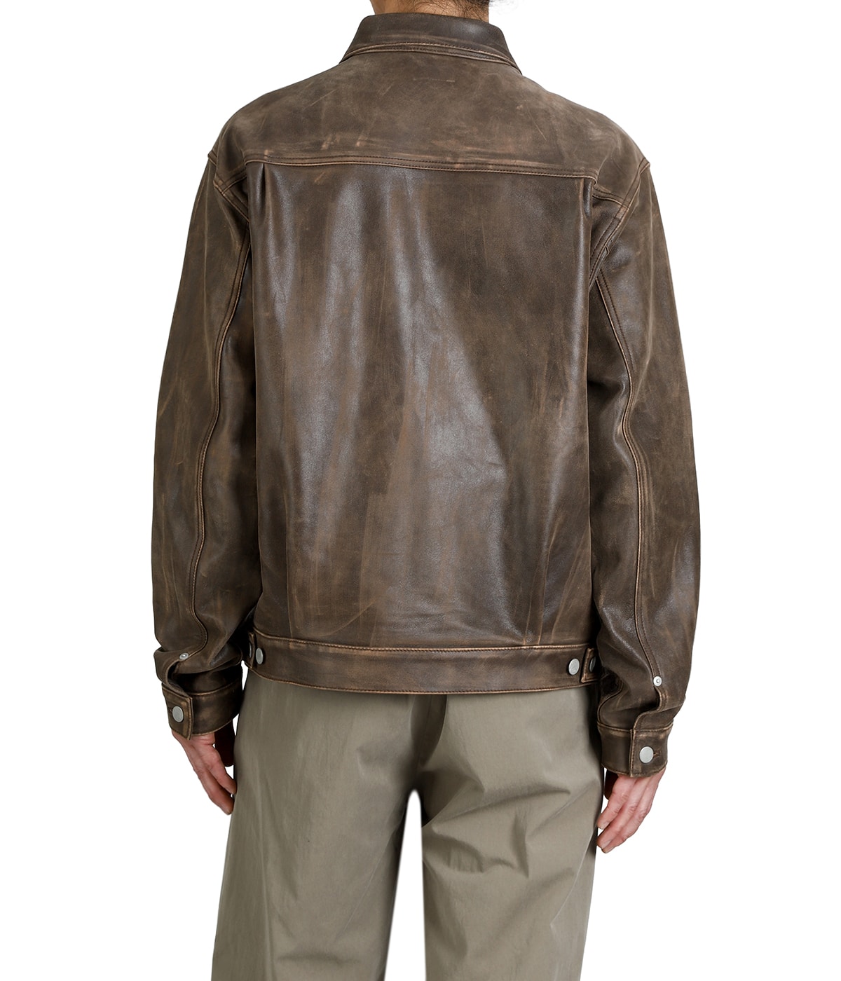 Cracked Leather Trucker Jacket | YOKE(ヨーク) / アウター レザー