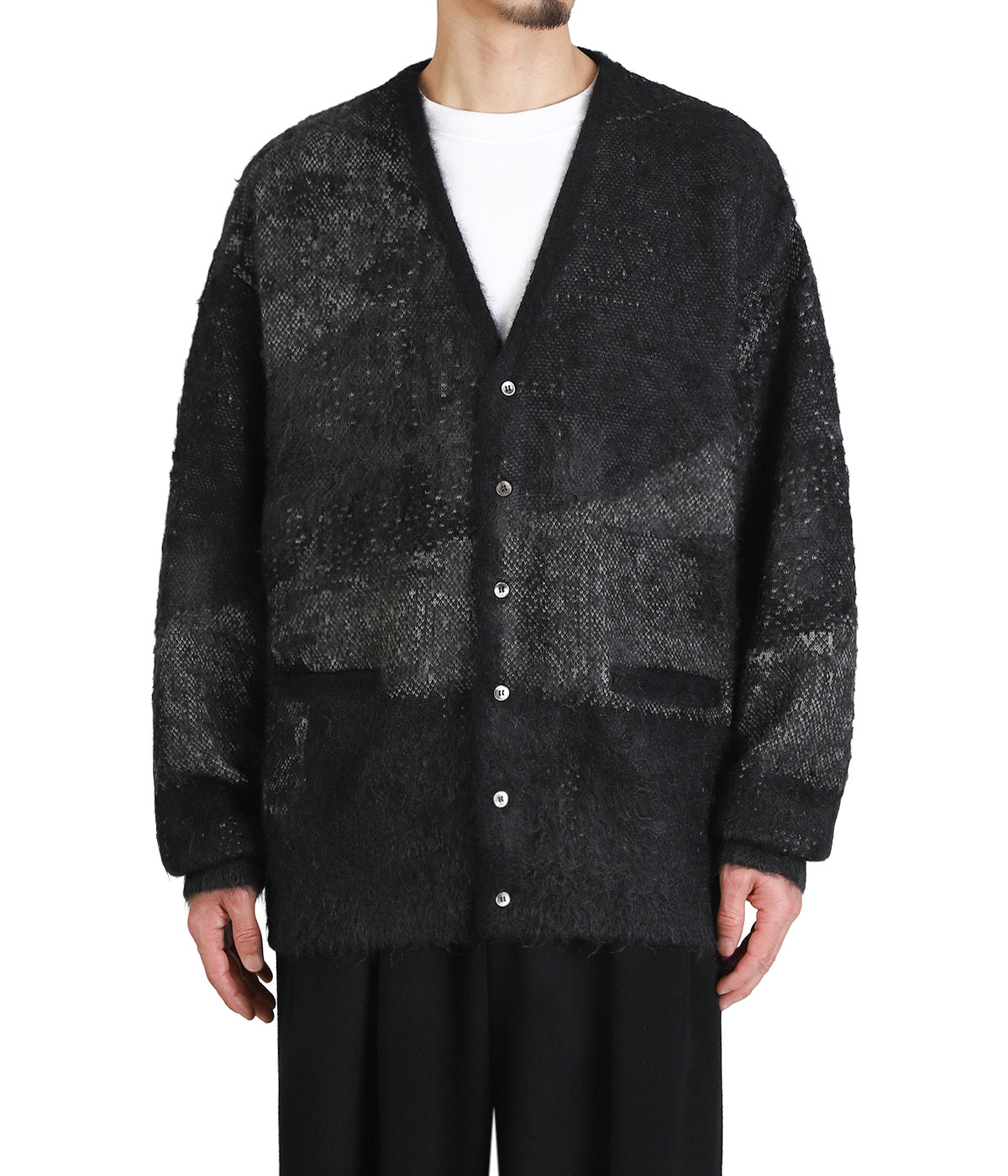 Abstract Jaquard Mohair Cardigan | YOKE(ヨーク) / トップス ニット